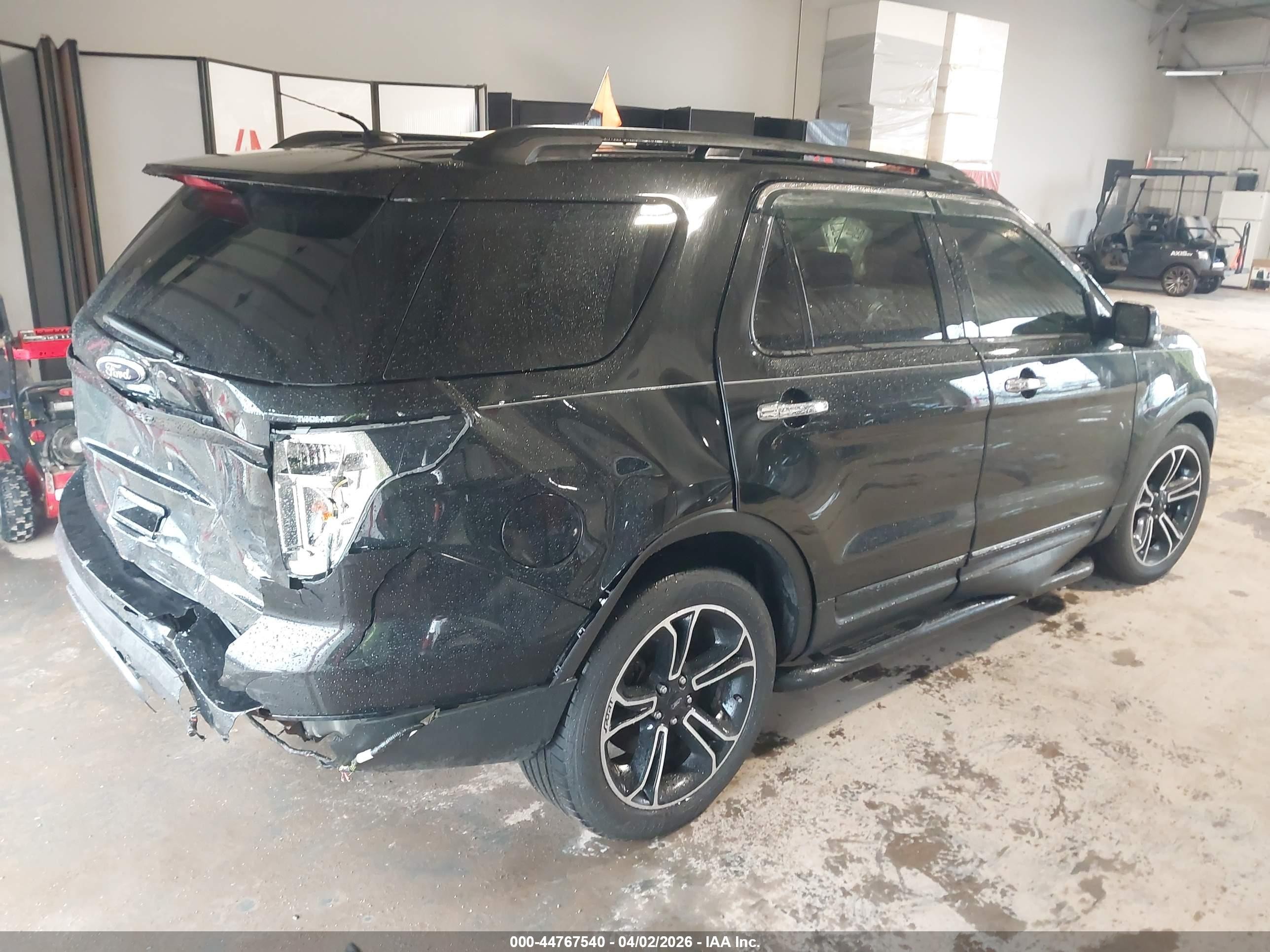 2014 Ford Explorer Sport Black vin: 1FM5K8GT9EGC33609