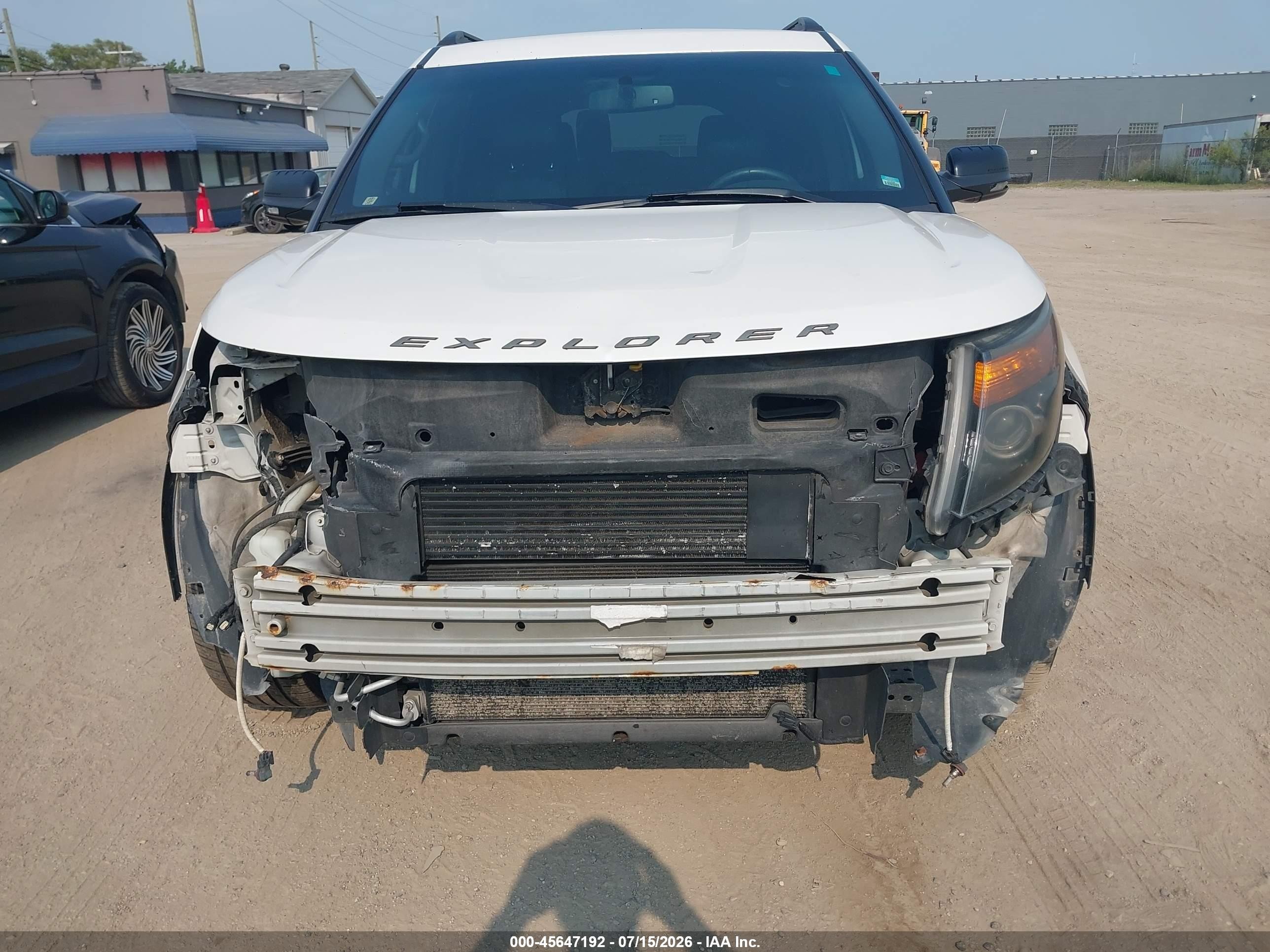 2014 Ford Explorer Sport White vin: 1FM5K8GT9EGC51849