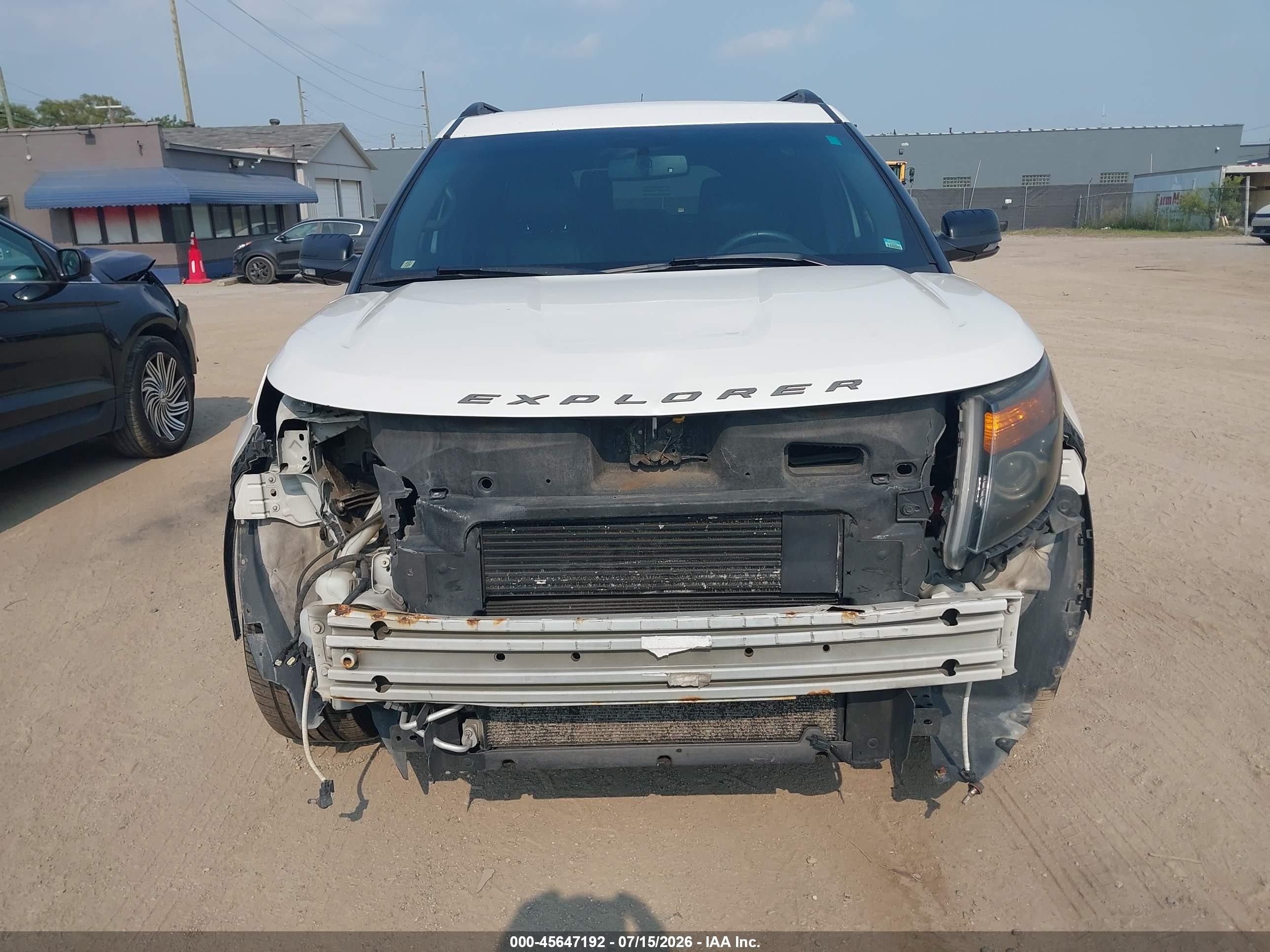 2014 Ford Explorer Sport White vin: 1FM5K8GT9EGC51849