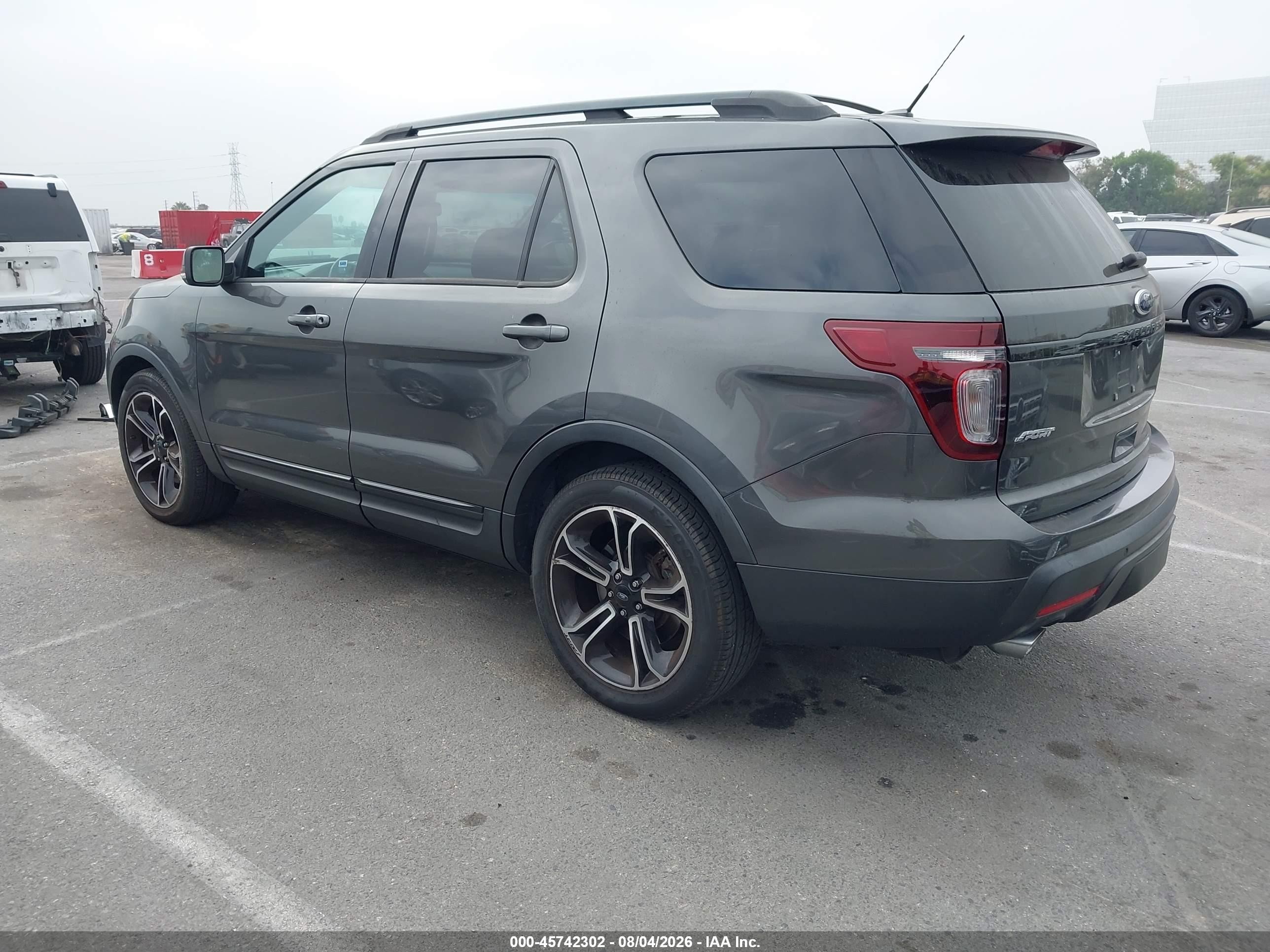 2015 Ford Explorer Sport Gray vin: 1FM5K8GT9FGB81075