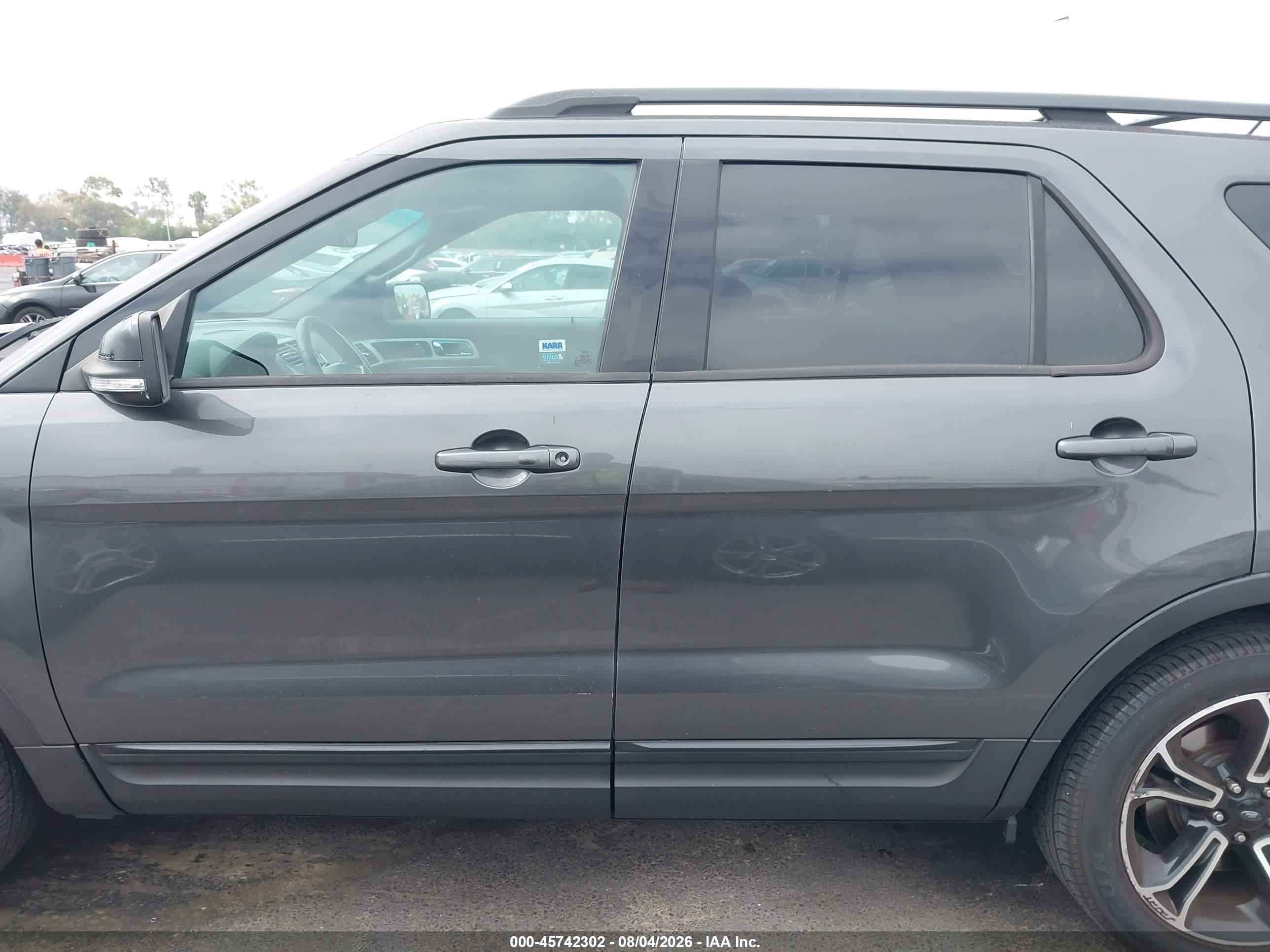 2015 Ford Explorer Sport Gray vin: 1FM5K8GT9FGB81075