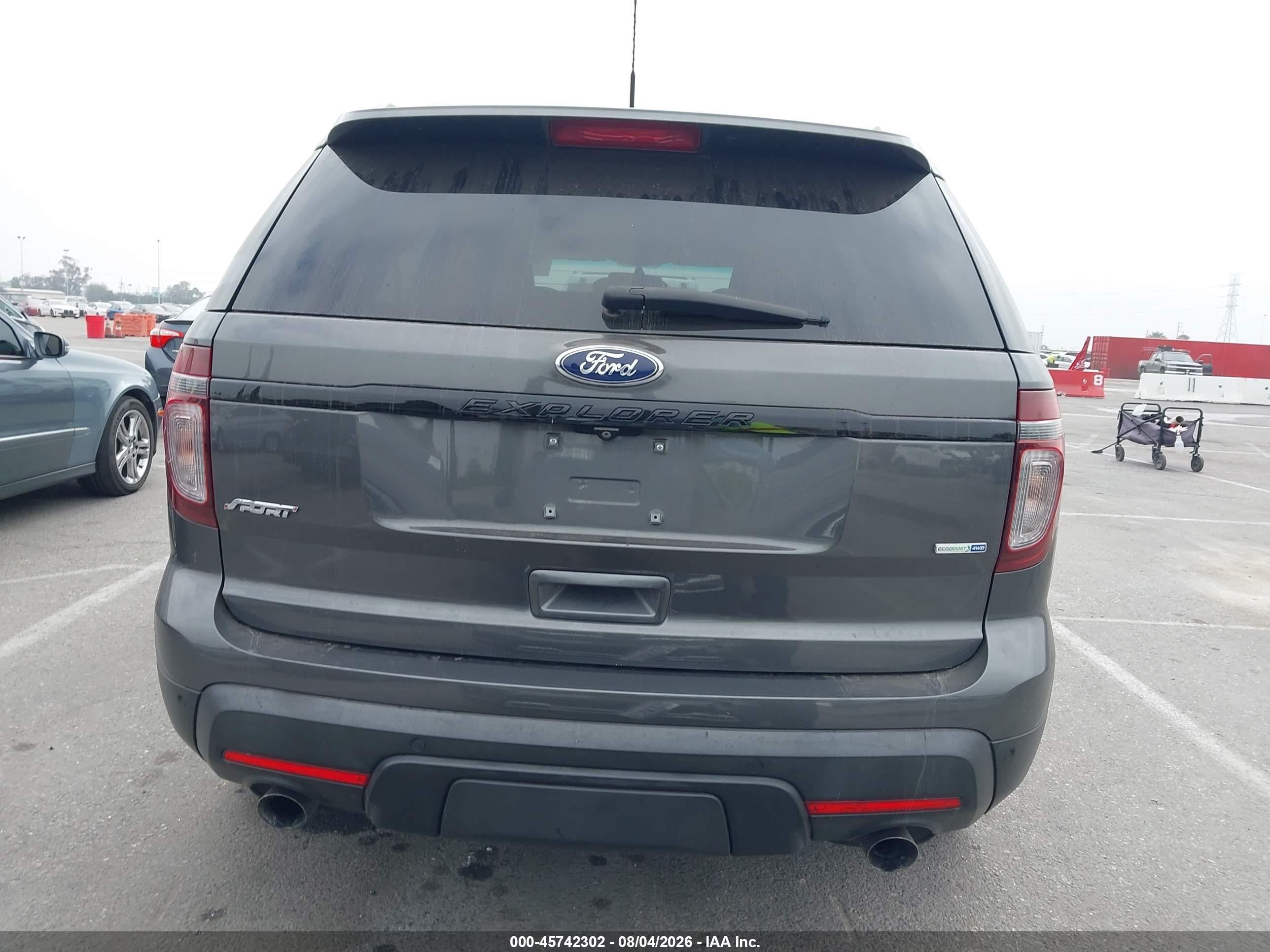 2015 Ford Explorer Sport Gray vin: 1FM5K8GT9FGB81075