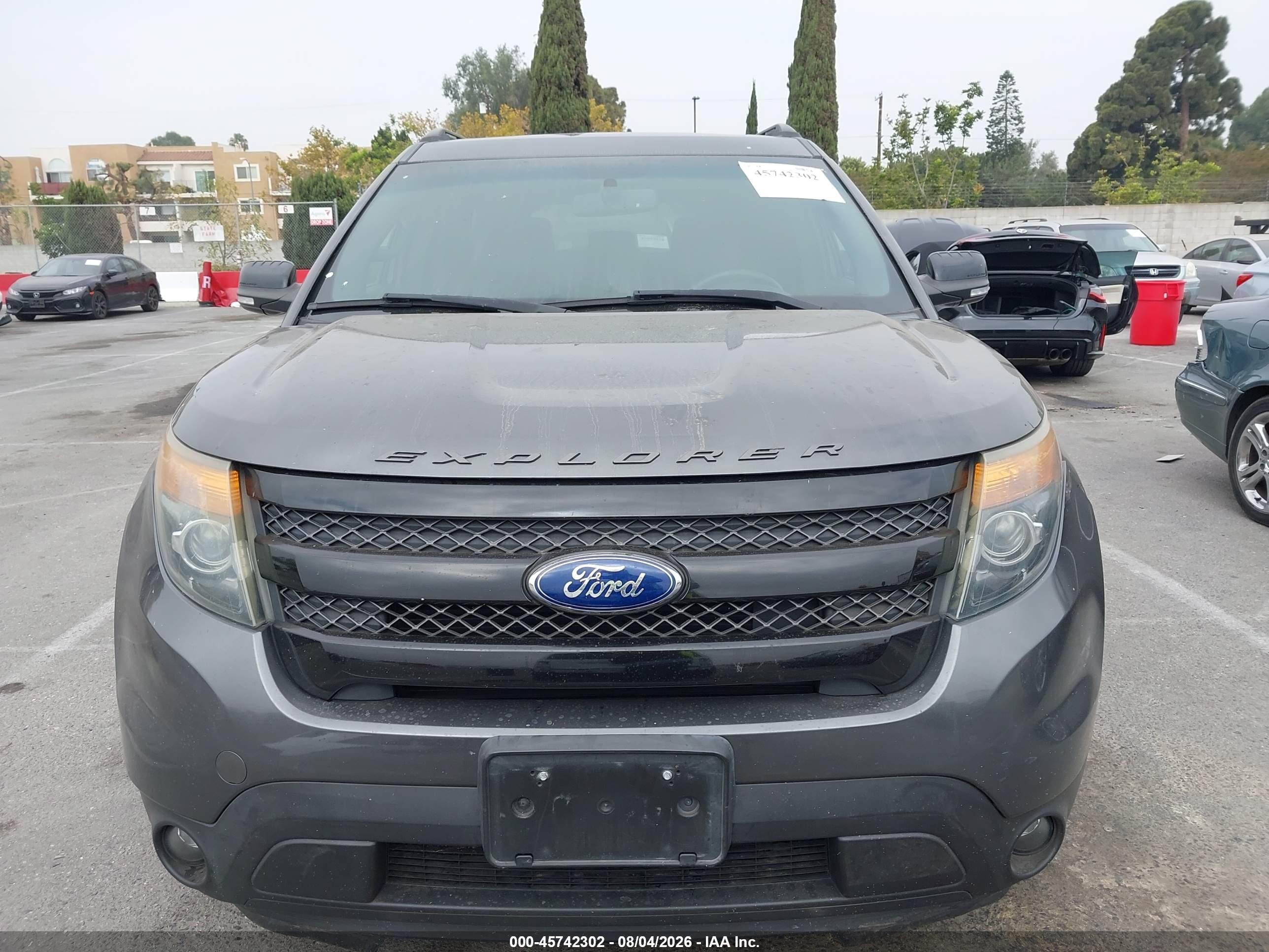 2015 Ford Explorer Sport Gray vin: 1FM5K8GT9FGB81075