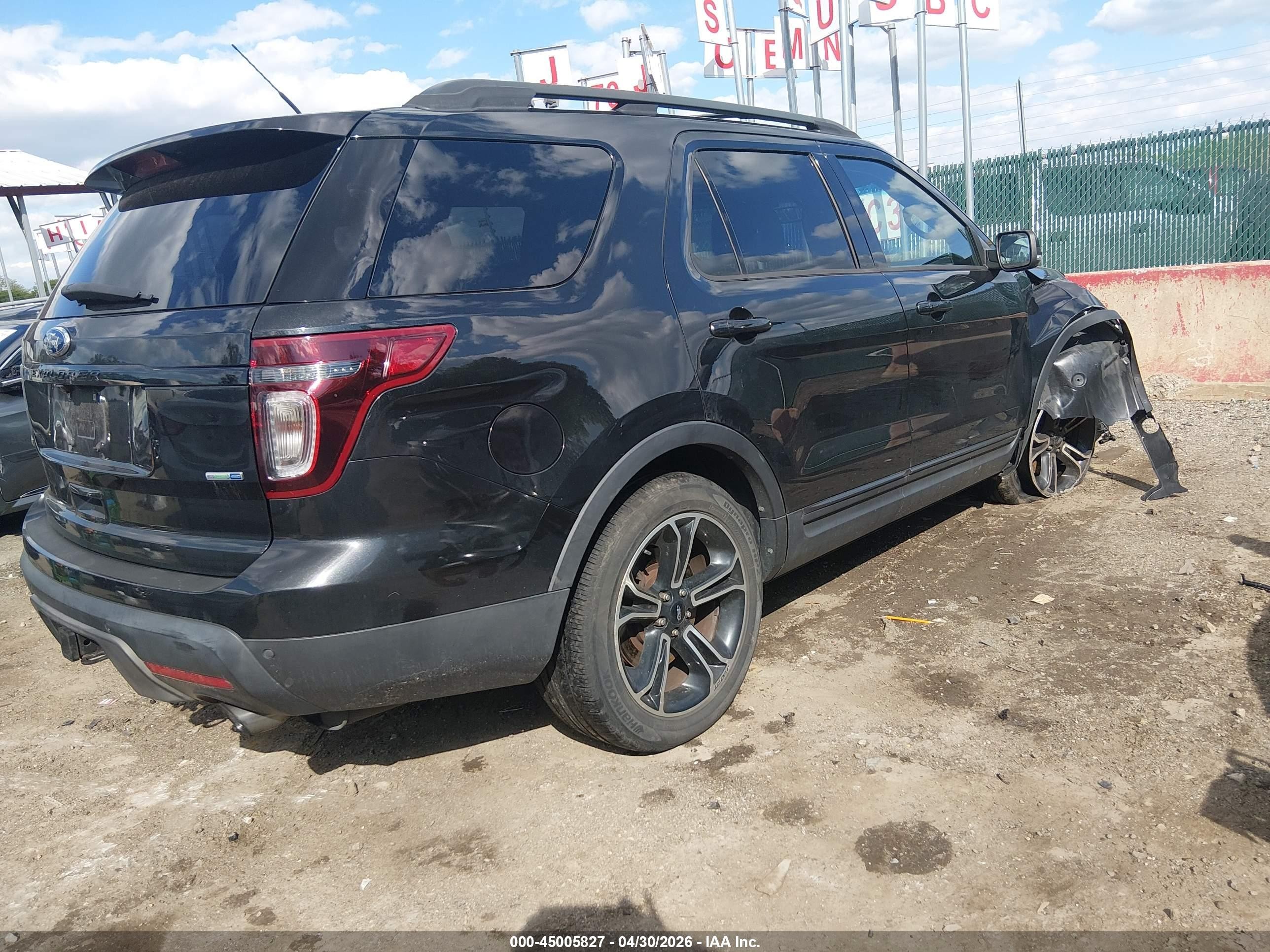 2015 Ford Explorer Sport Black vin: 1FM5K8GT9FGC02829