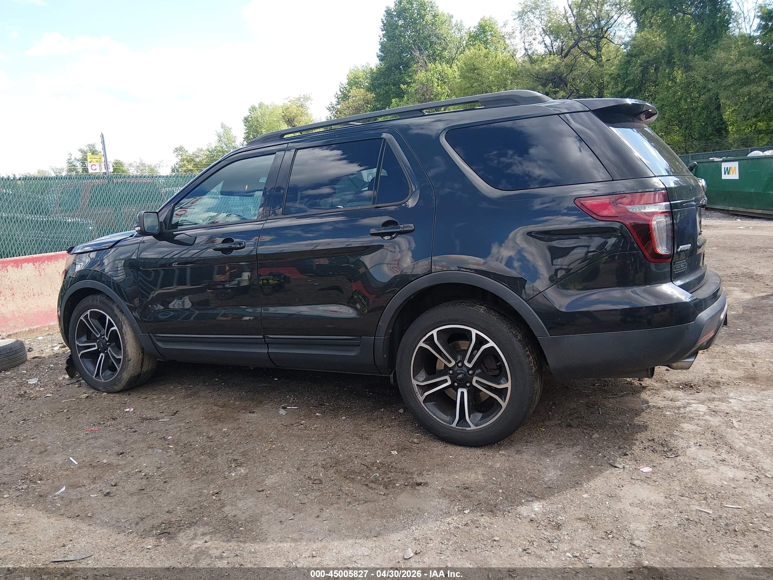 2015 Ford Explorer Sport Black vin: 1FM5K8GT9FGC02829