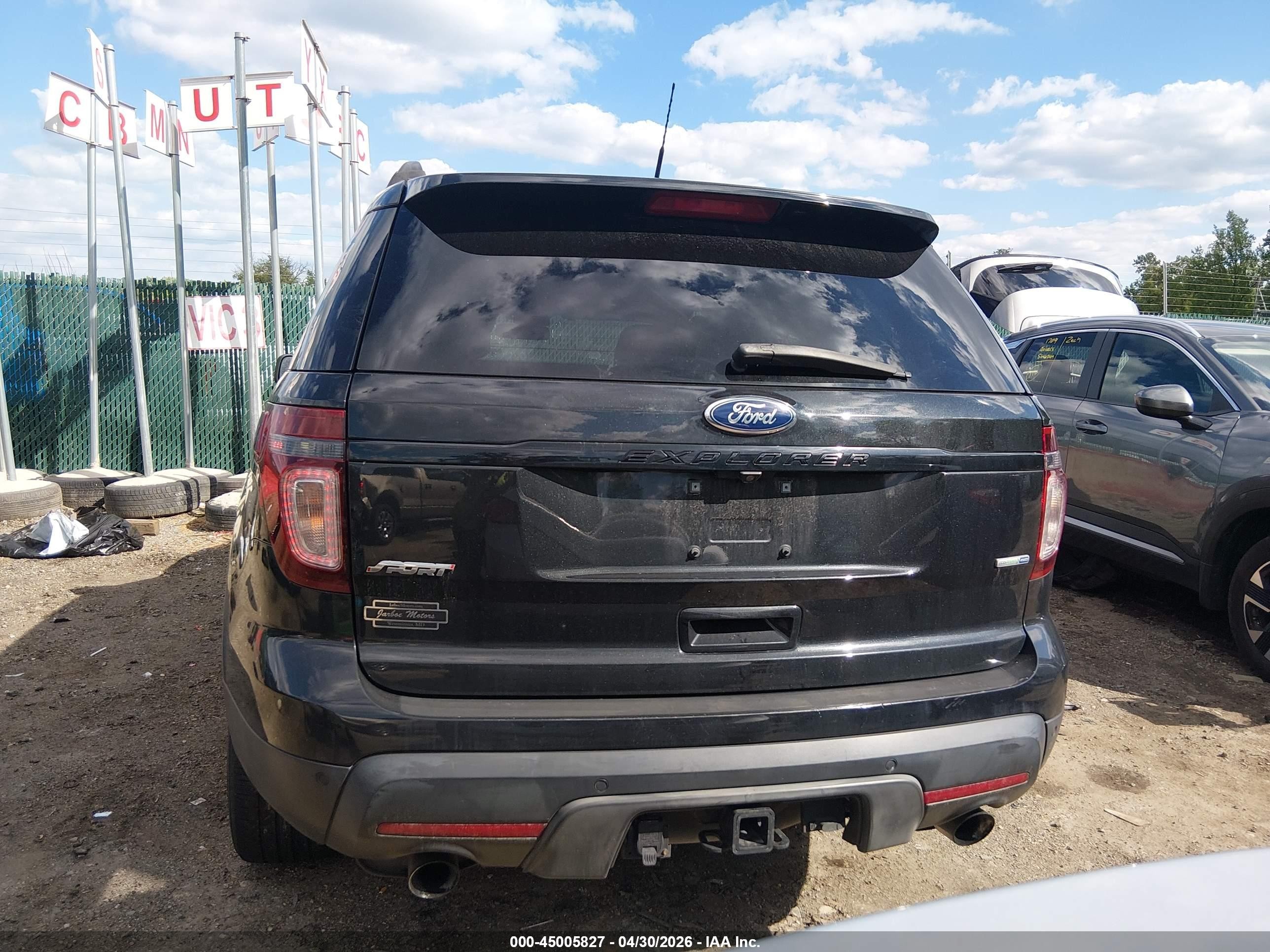 2015 Ford Explorer Sport Black vin: 1FM5K8GT9FGC02829