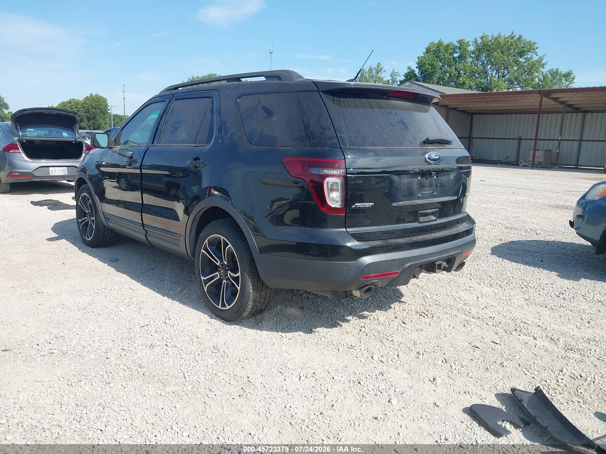 2015 Ford Explorer Sport Black vin: 1FM5K8GT9FGC12194