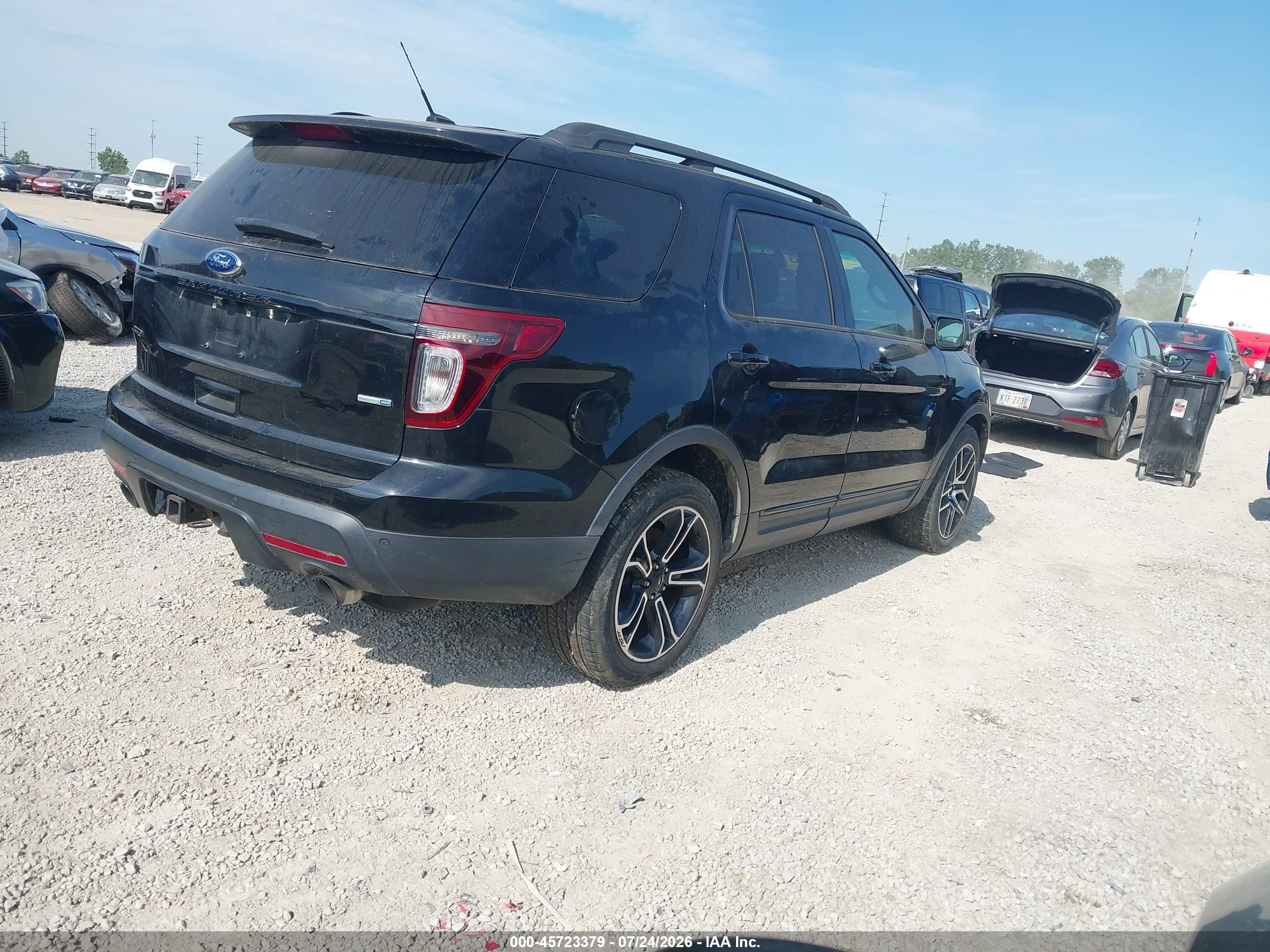 2015 Ford Explorer Sport Black vin: 1FM5K8GT9FGC12194