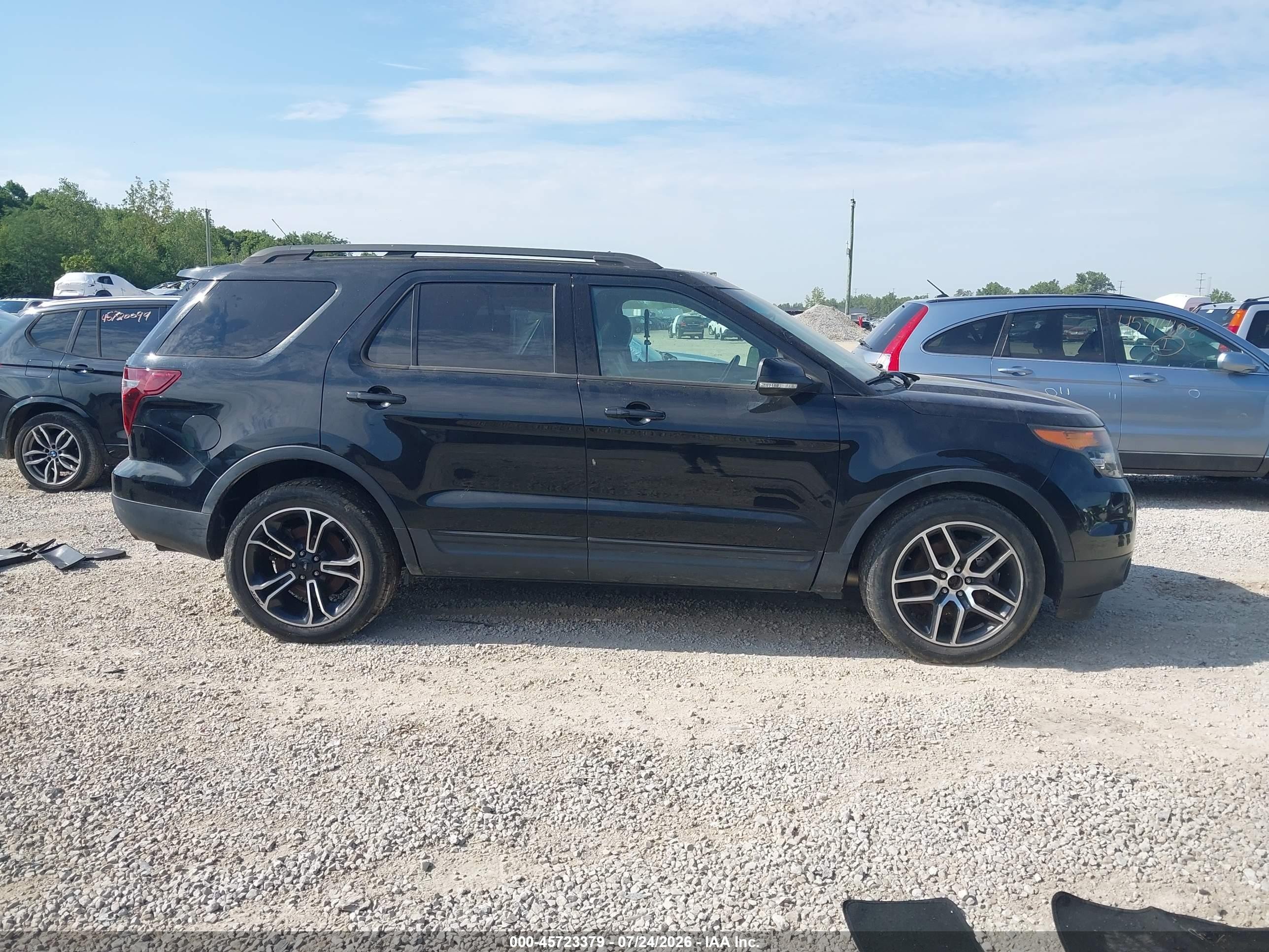 2015 Ford Explorer Sport Black vin: 1FM5K8GT9FGC12194