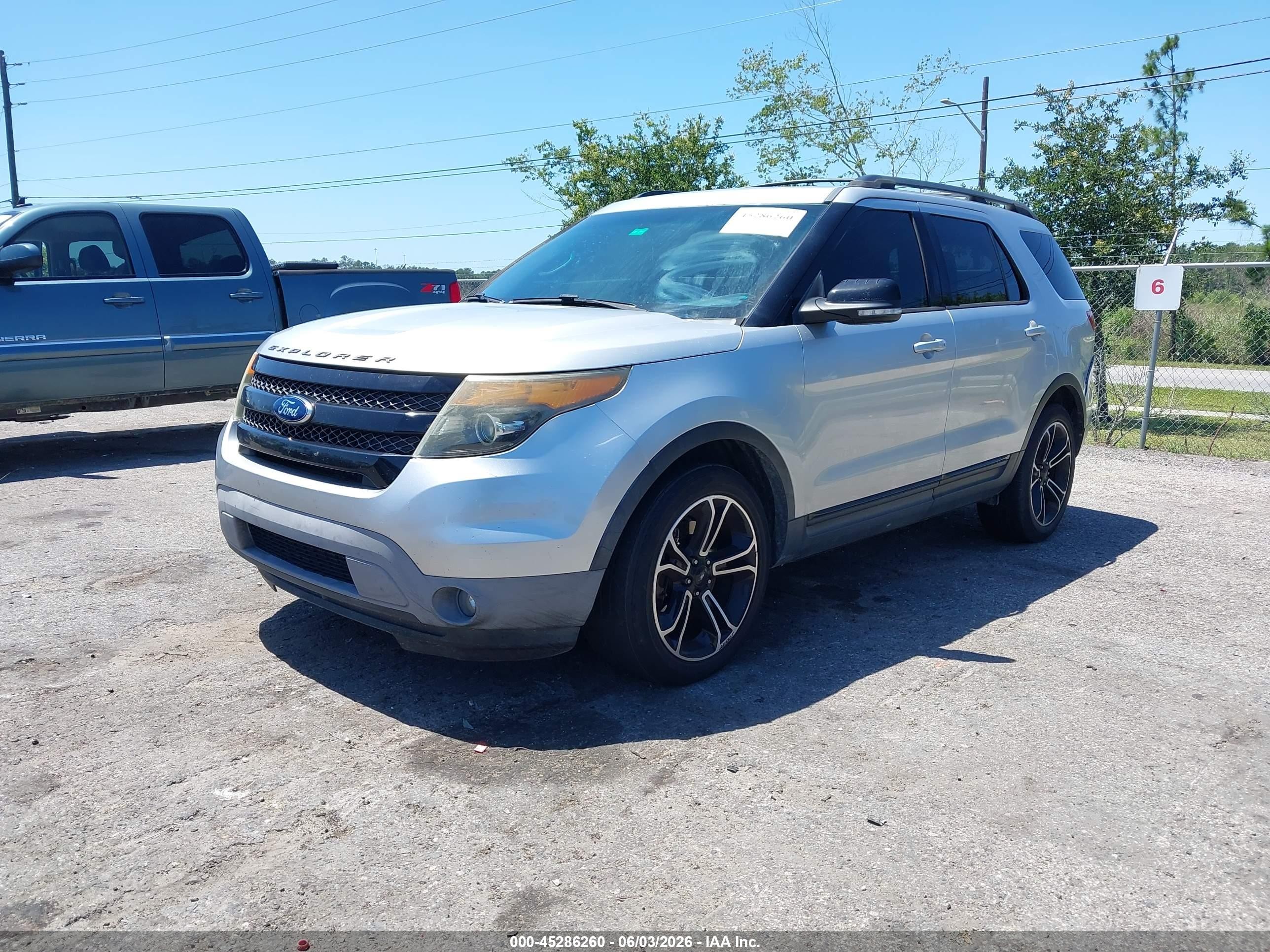 2015 Ford Explorer Sport Silver vin: 1FM5K8GT9FGC34518