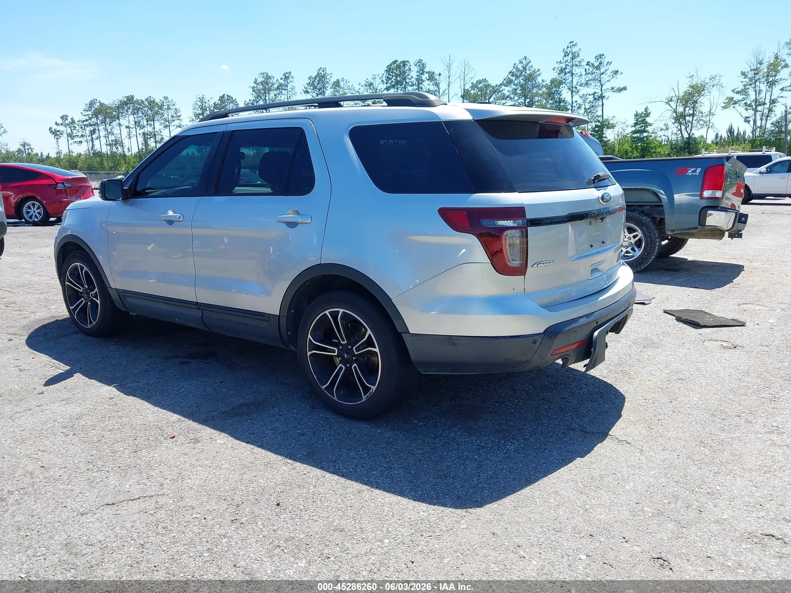 2015 Ford Explorer Sport Silver vin: 1FM5K8GT9FGC34518