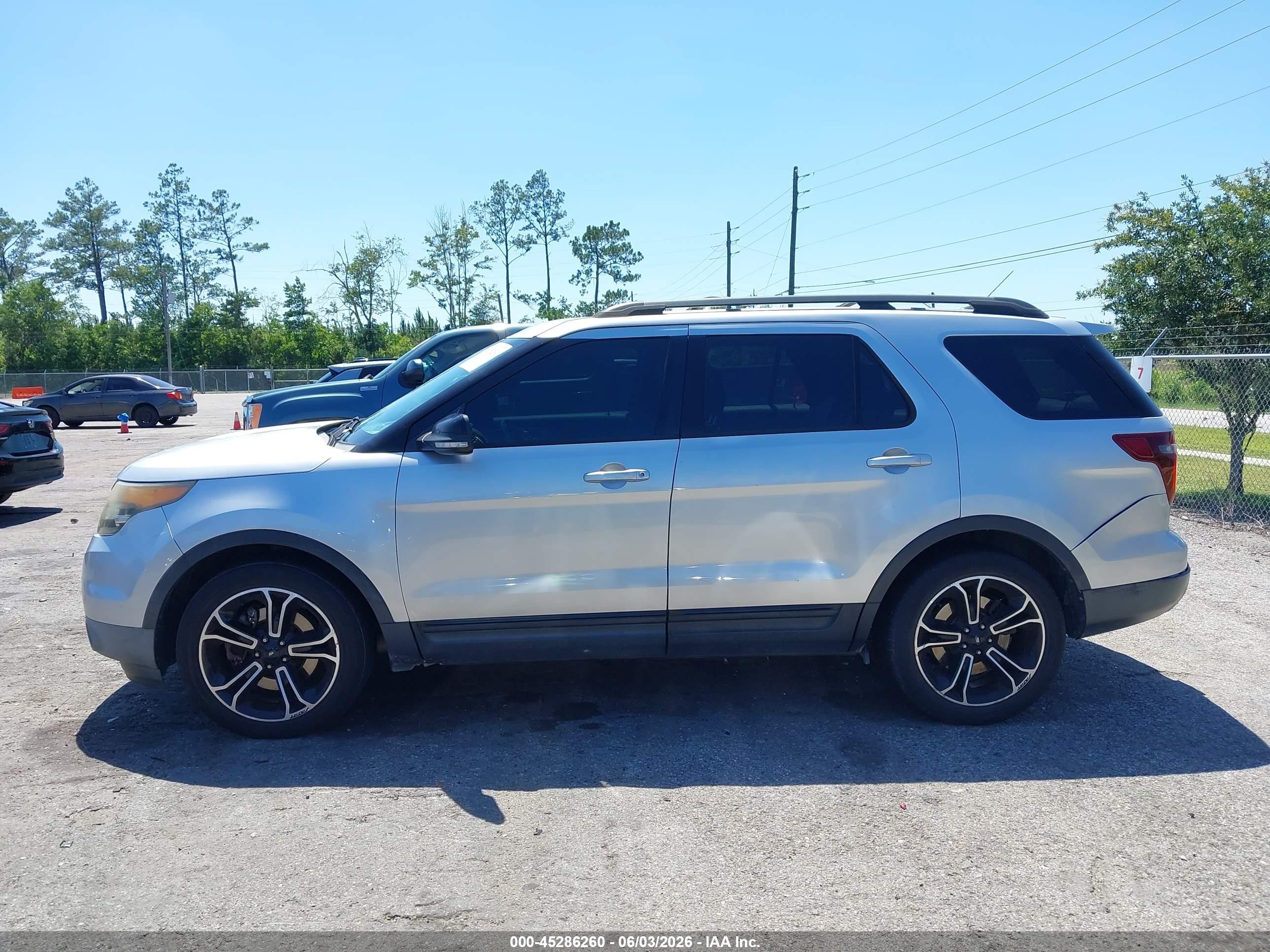 2015 Ford Explorer Sport Silver vin: 1FM5K8GT9FGC34518
