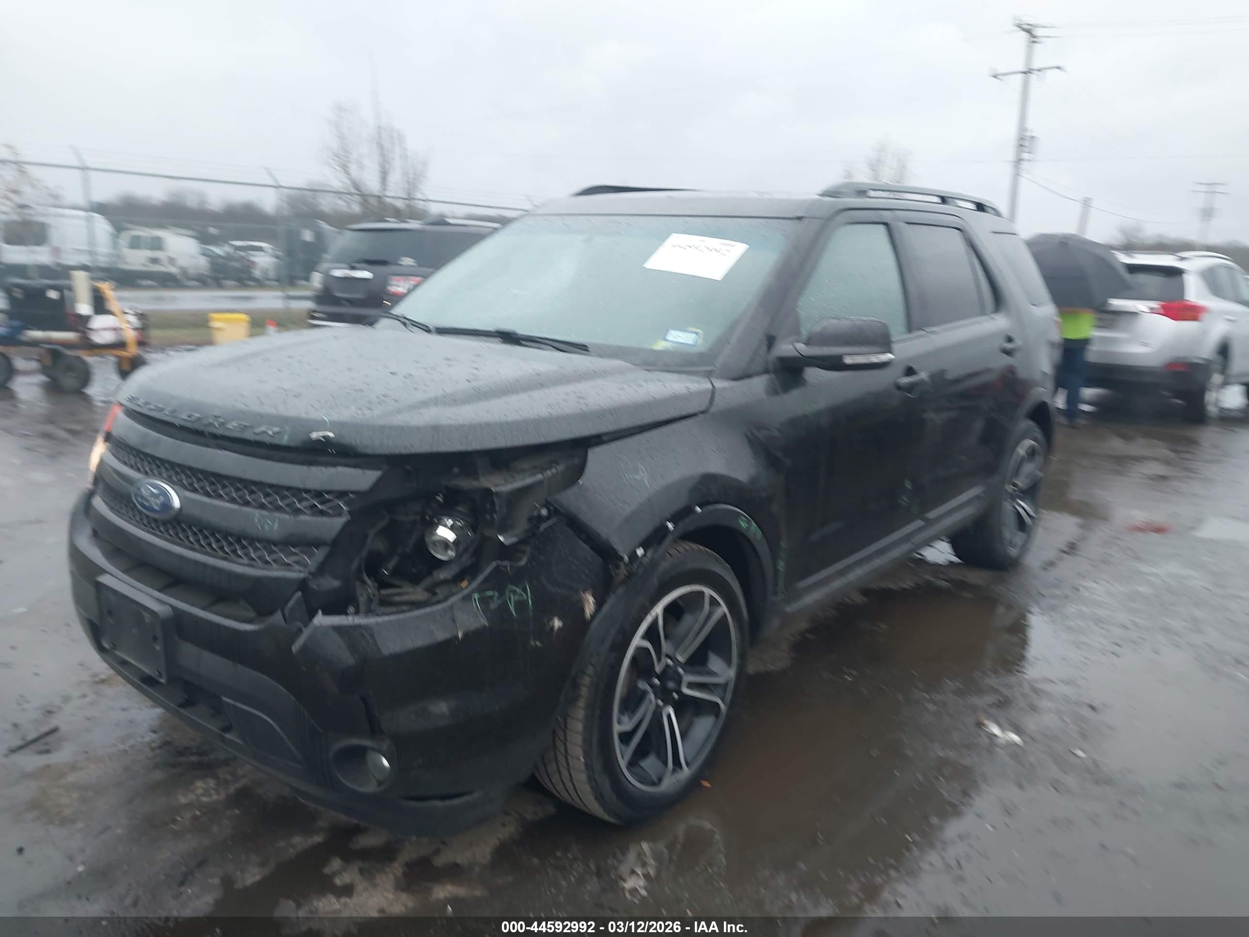 2015 Ford Explorer Sport Black vin: 1FM5K8GT9FGC40089