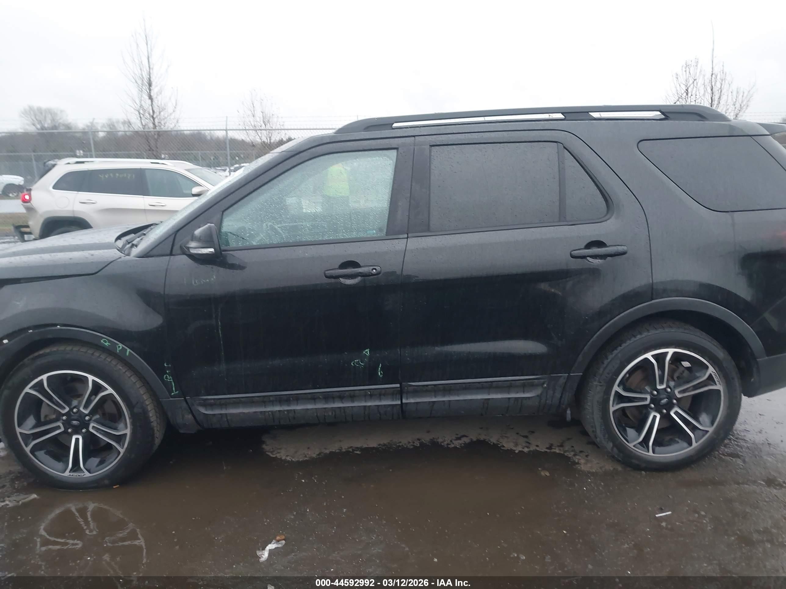 2015 Ford Explorer Sport Black vin: 1FM5K8GT9FGC40089