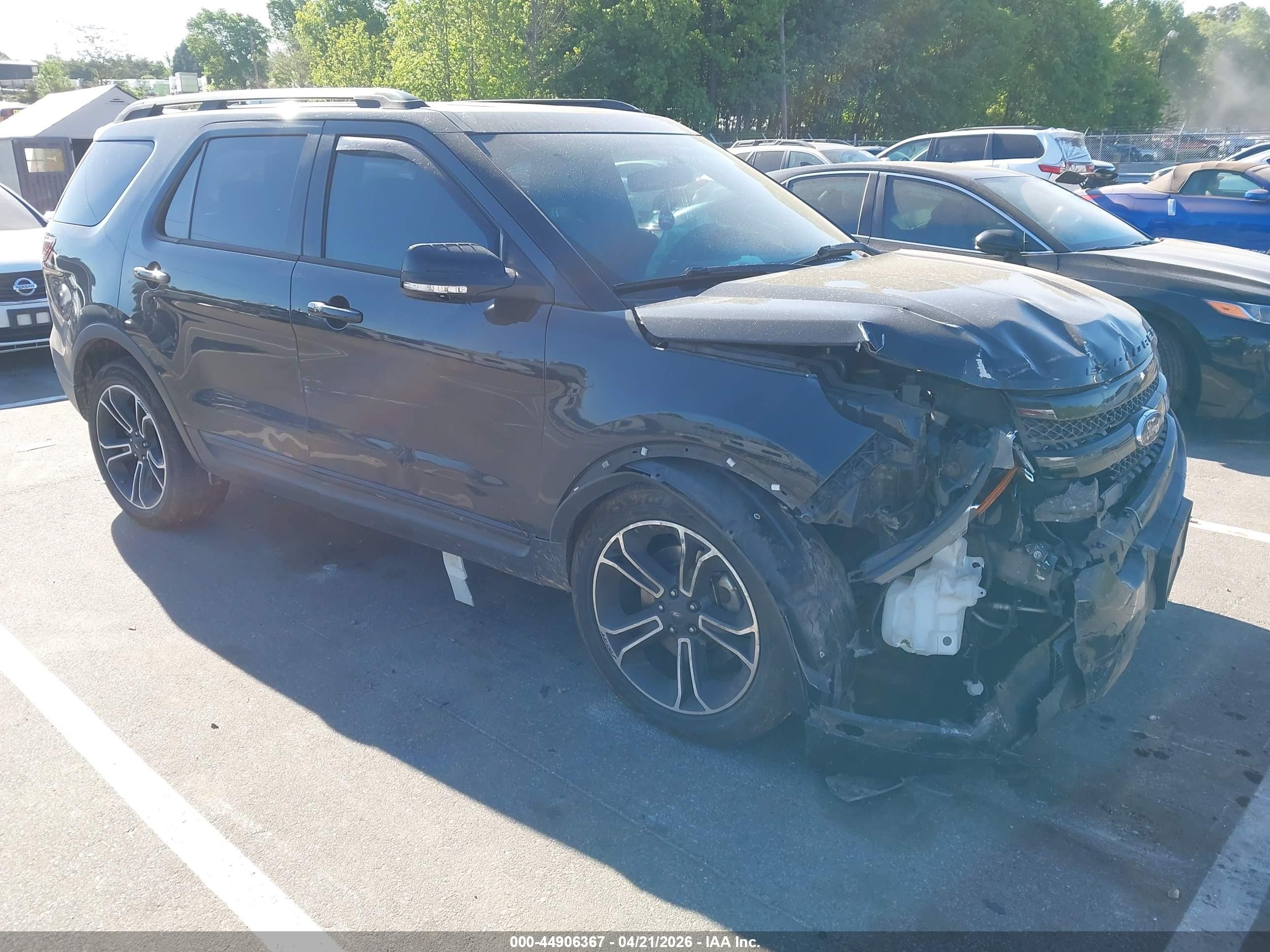 2015 Ford Explorer Sport Black vin: 1FM5K8GT9FGC59130