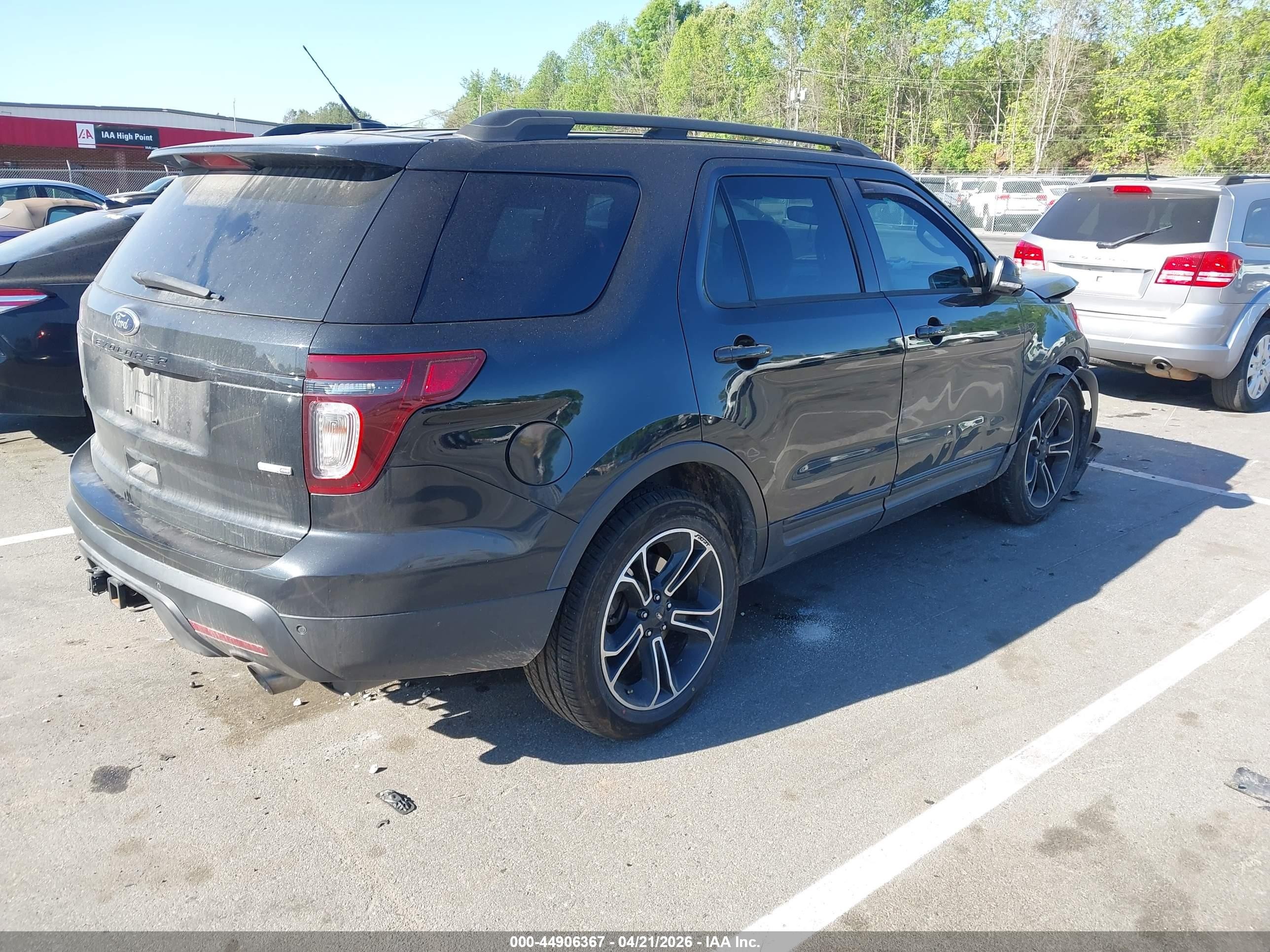 2015 Ford Explorer Sport Black vin: 1FM5K8GT9FGC59130