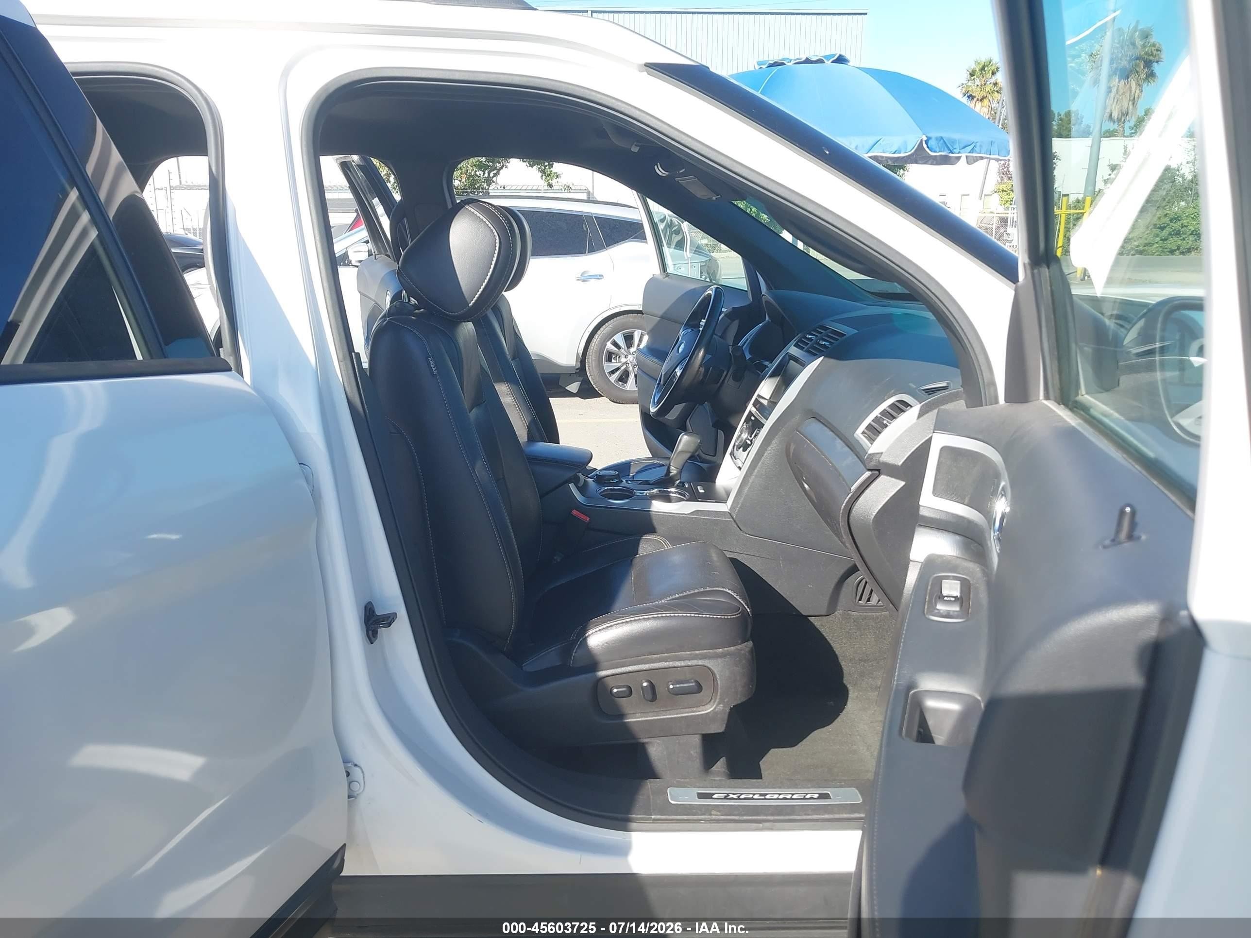 2015 Ford Explorer Sport White vin: 1FM5K8GT9FGC65753