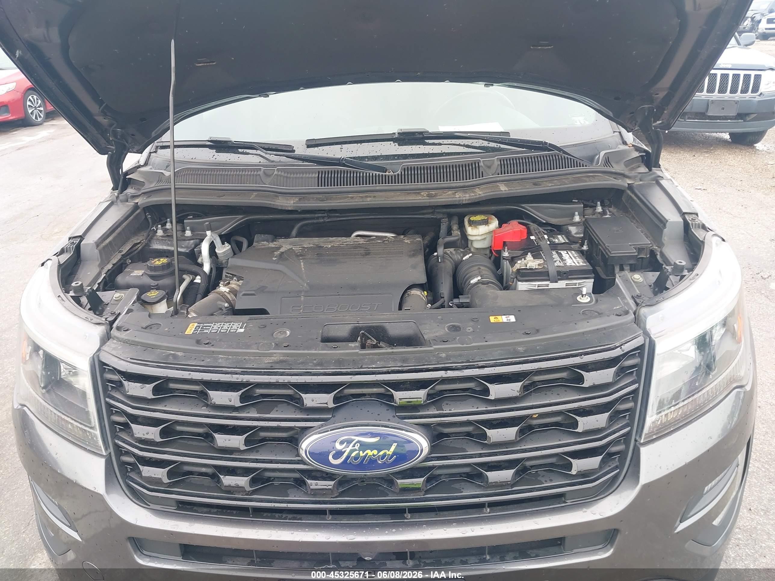 2016 Ford Explorer Sport Серый vin: 1FM5K8GT9GGC56939
