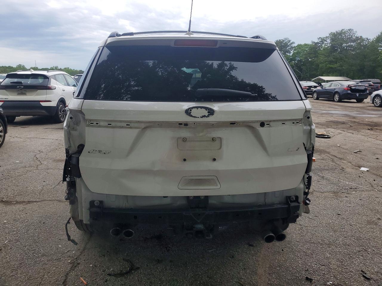 2018 Ford Explorer Sport White vin: 1FM5K8GT9JGA67909
