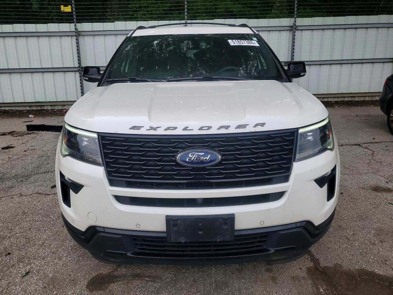 2018 Ford Explorer Sport White vin: 1FM5K8GT9JGA67909