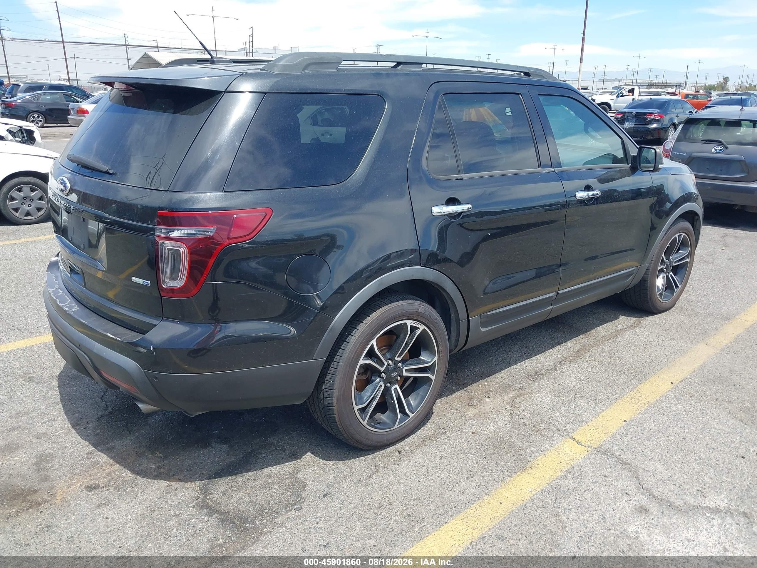 2013 Ford Explorer Sport Черный vin: 1FM5K8GTXDGC06014