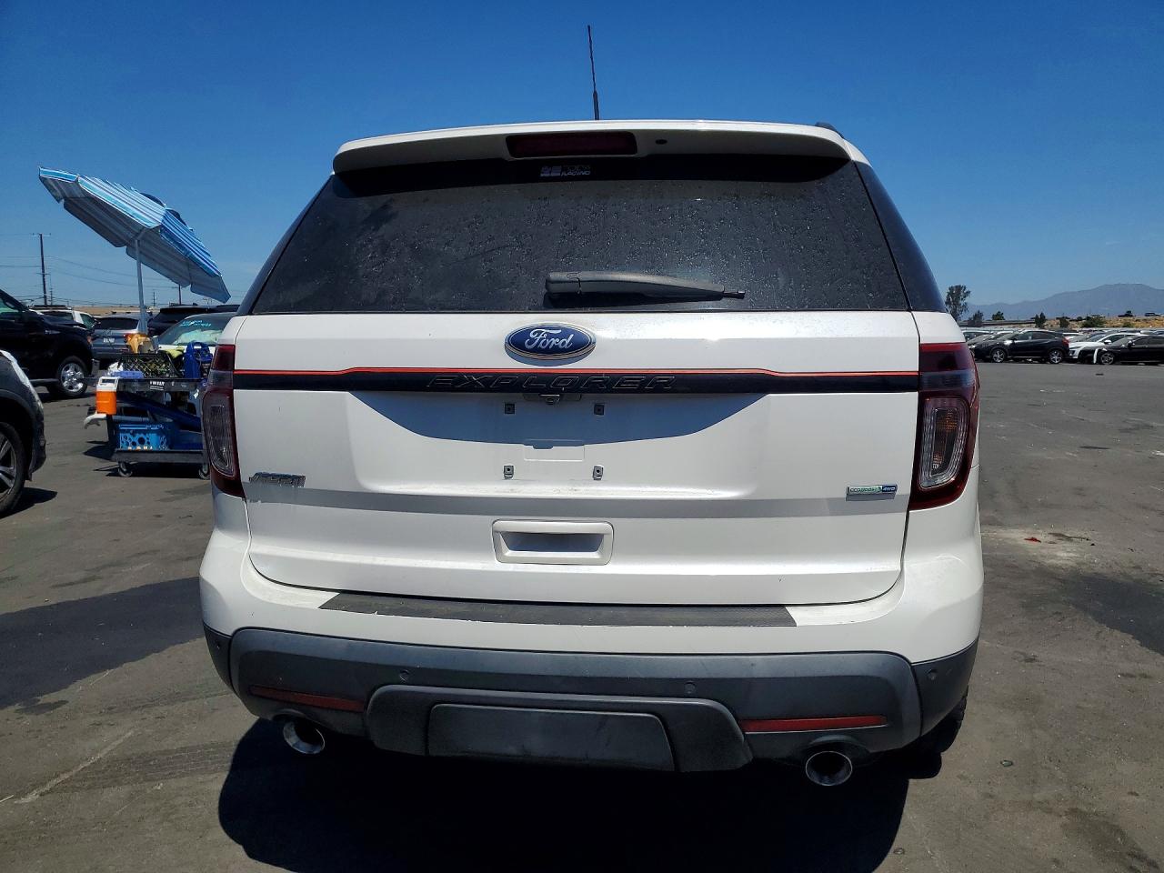 2013 Ford Explorer Sport White vin: 1FM5K8GTXDGC61756