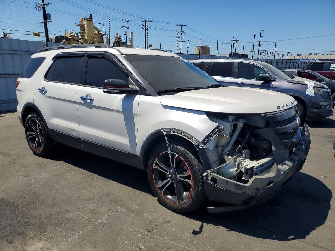 2013 Ford Explorer Sport White vin: 1FM5K8GTXDGC61756