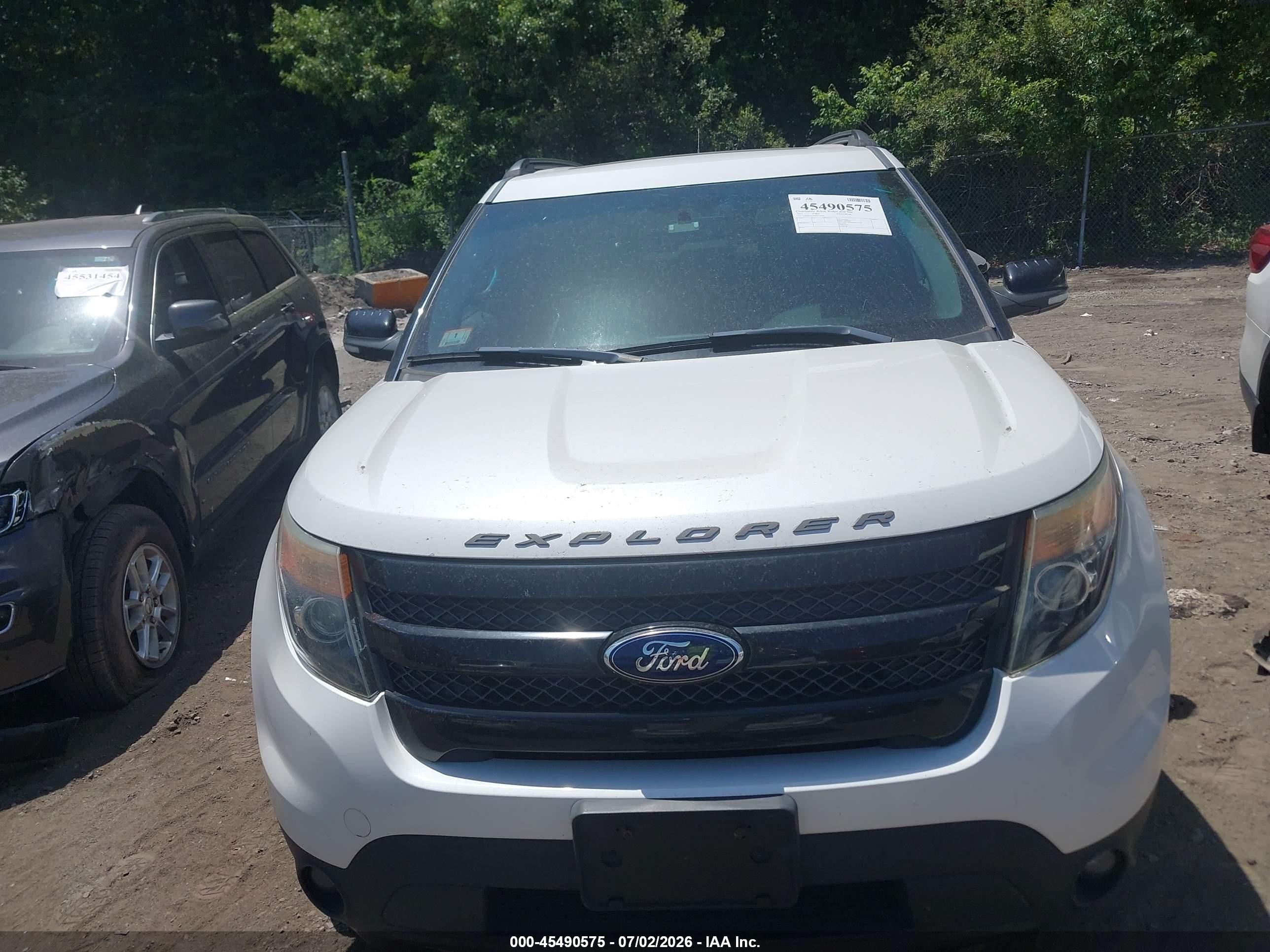 2013 Ford Explorer Sport White vin: 1FM5K8GTXDGC76094