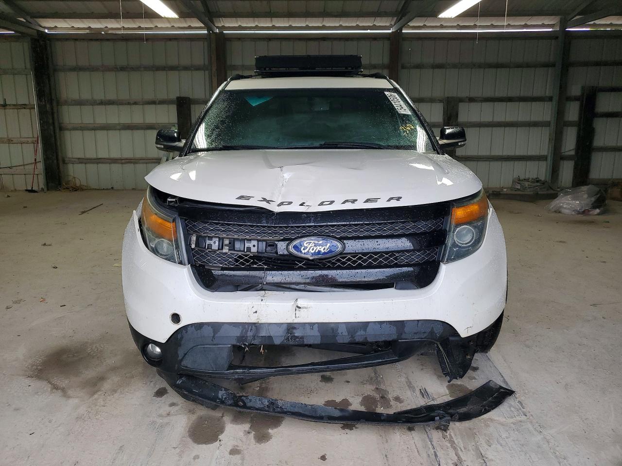 2014 Ford Explorer Sport White vin: 1FM5K8GTXEGA17915
