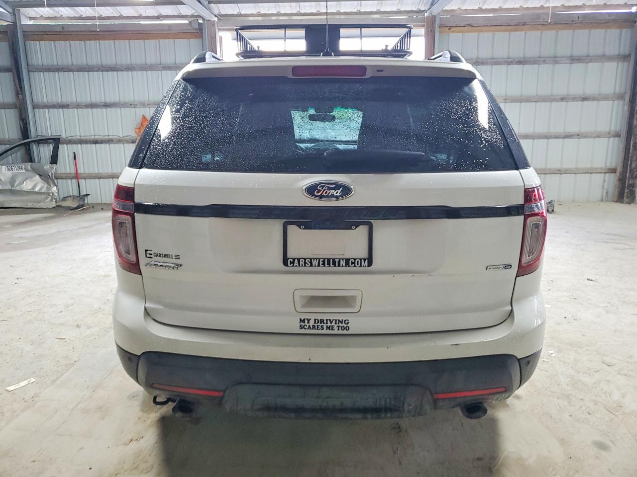 2014 Ford Explorer Sport White vin: 1FM5K8GTXEGA17915