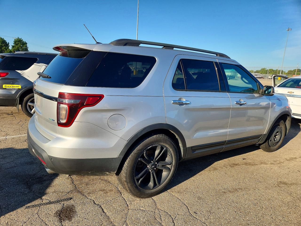 2014 Ford Explorer Sport Silver vin: 1FM5K8GTXEGA93098