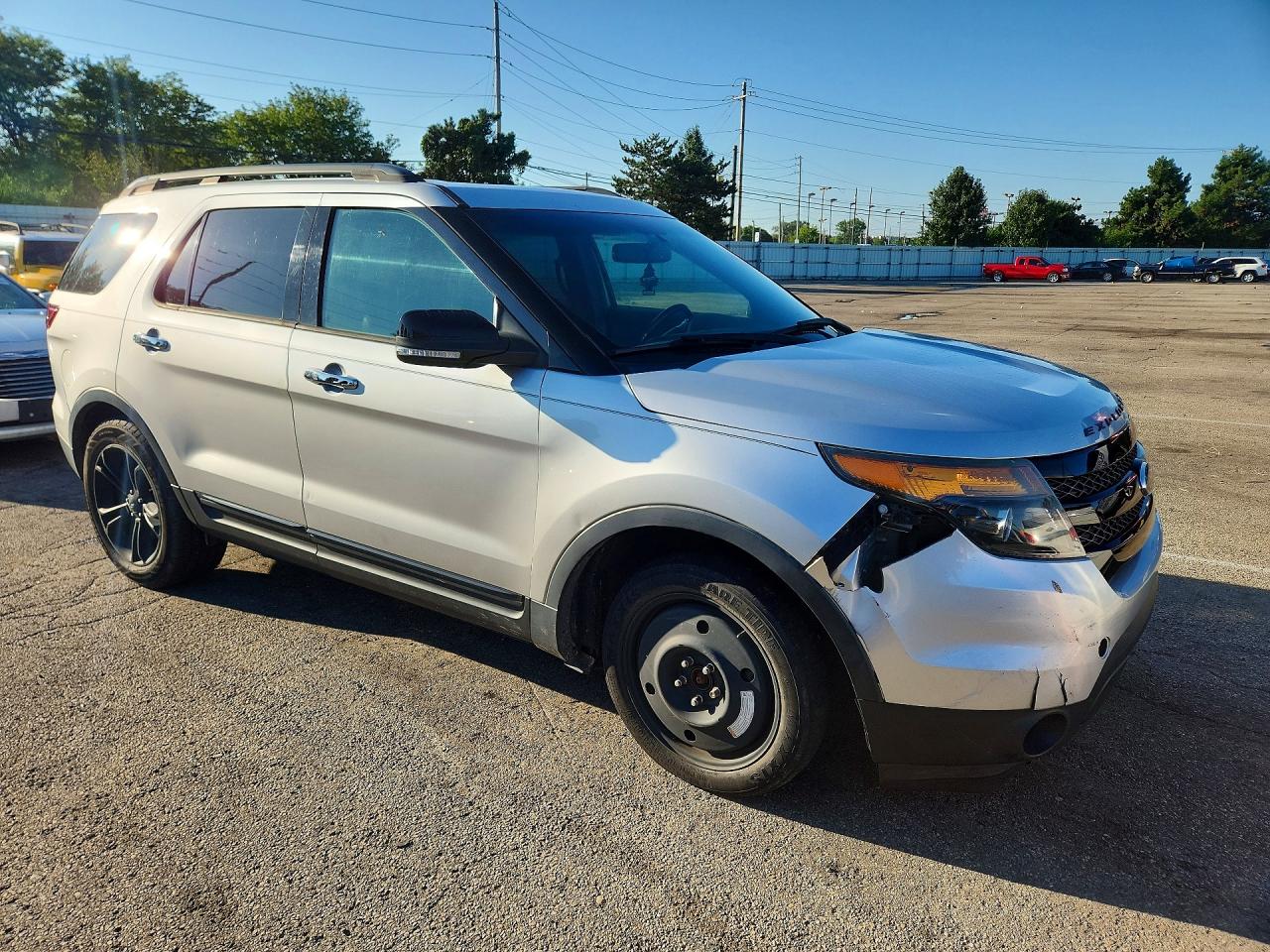 2014 Ford Explorer Sport Silver vin: 1FM5K8GTXEGA93098