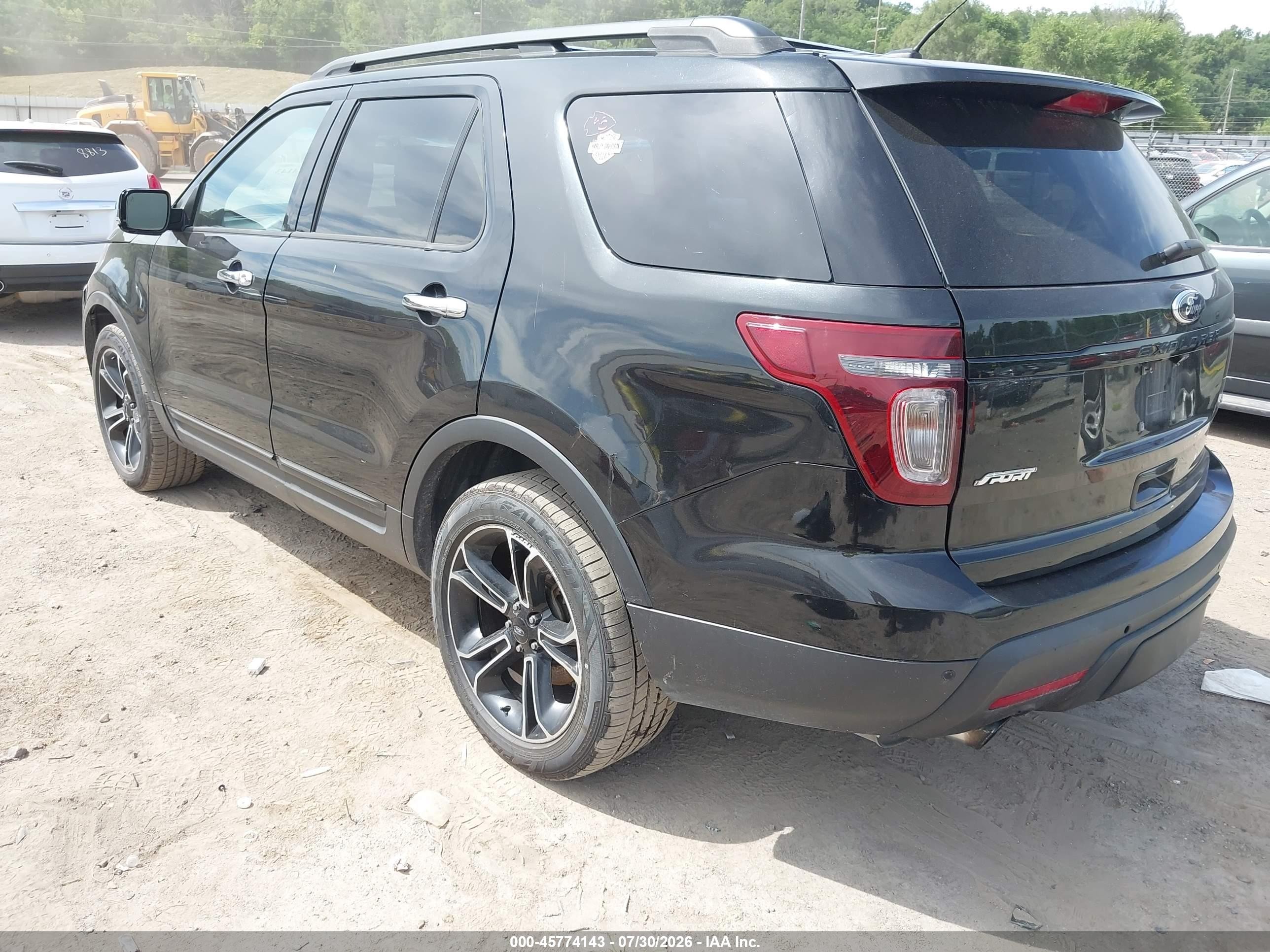 2014 Ford Explorer Sport Black vin: 1FM5K8GTXEGC34154