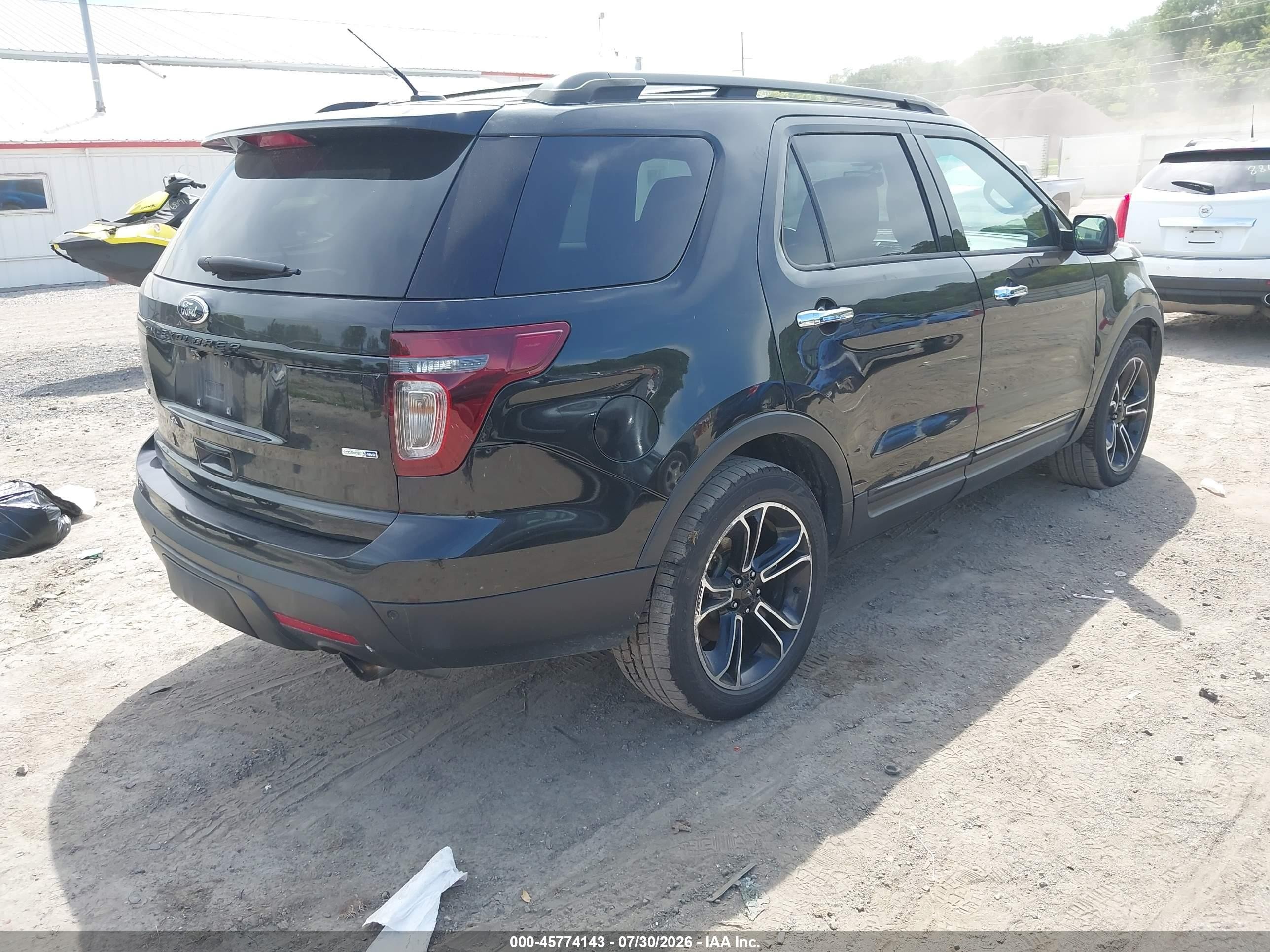 2014 Ford Explorer Sport Black vin: 1FM5K8GTXEGC34154