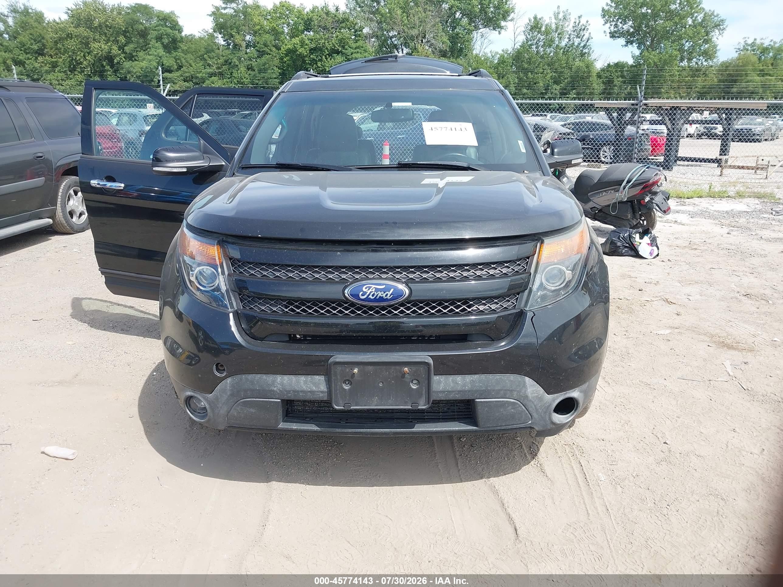 2014 Ford Explorer Sport Black vin: 1FM5K8GTXEGC34154
