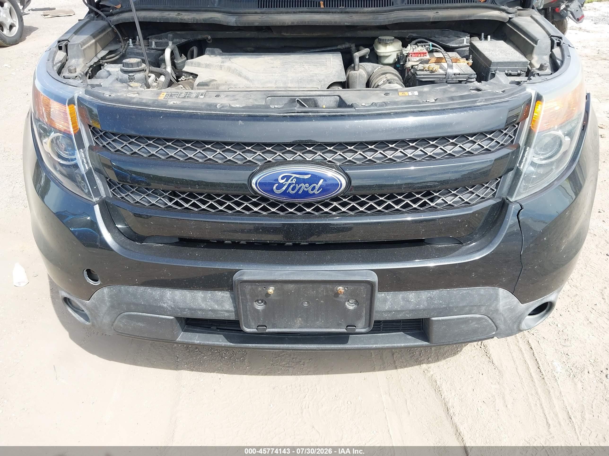 2014 Ford Explorer Sport Black vin: 1FM5K8GTXEGC34154