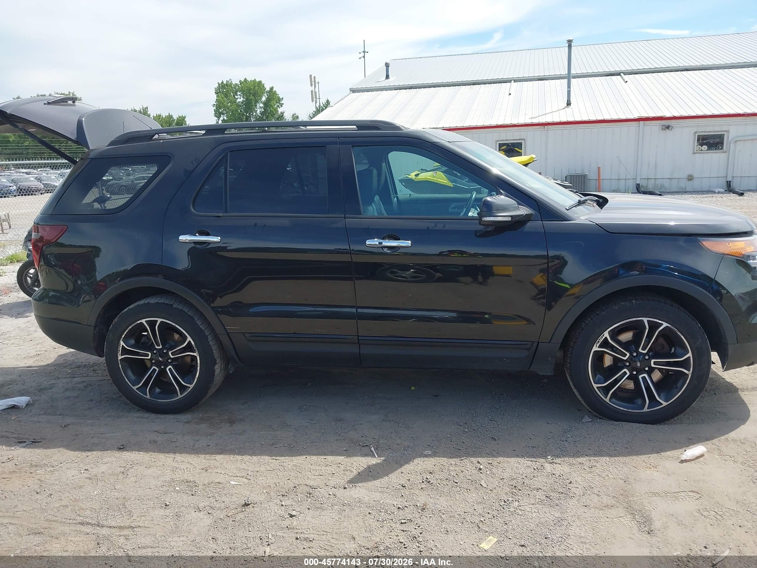 2014 Ford Explorer Sport Black vin: 1FM5K8GTXEGC34154