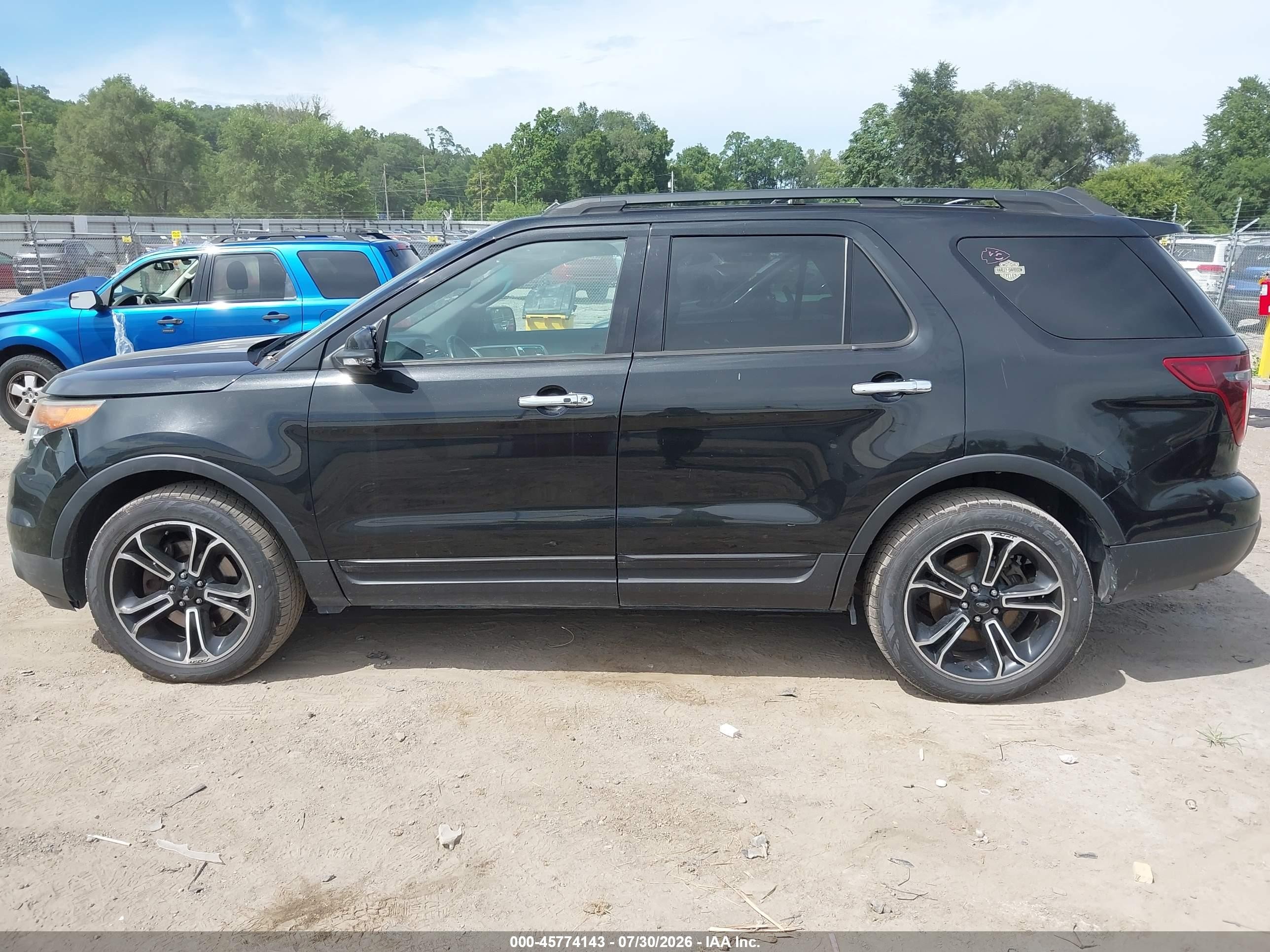 2014 Ford Explorer Sport Black vin: 1FM5K8GTXEGC34154