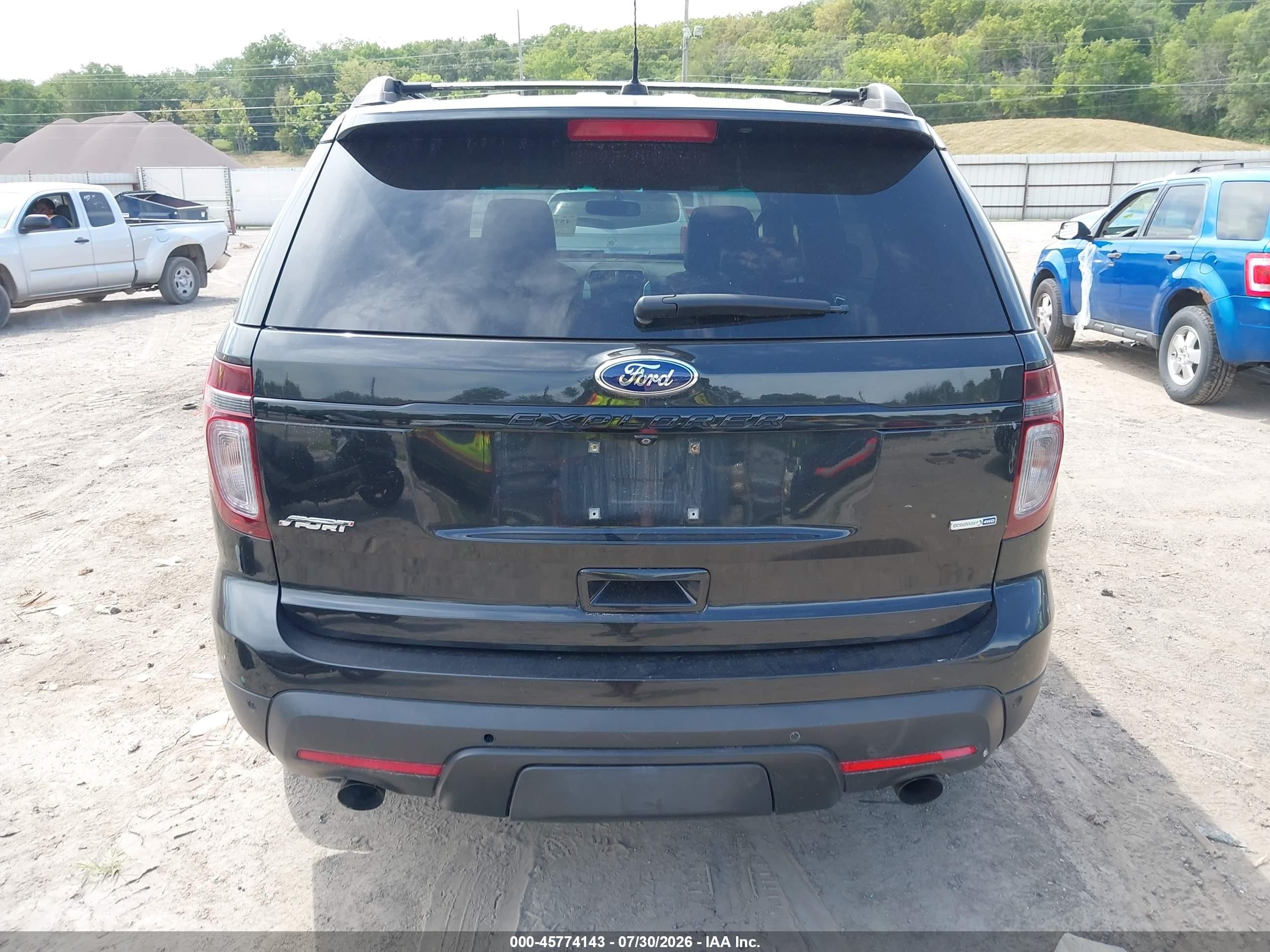 2014 Ford Explorer Sport Black vin: 1FM5K8GTXEGC34154