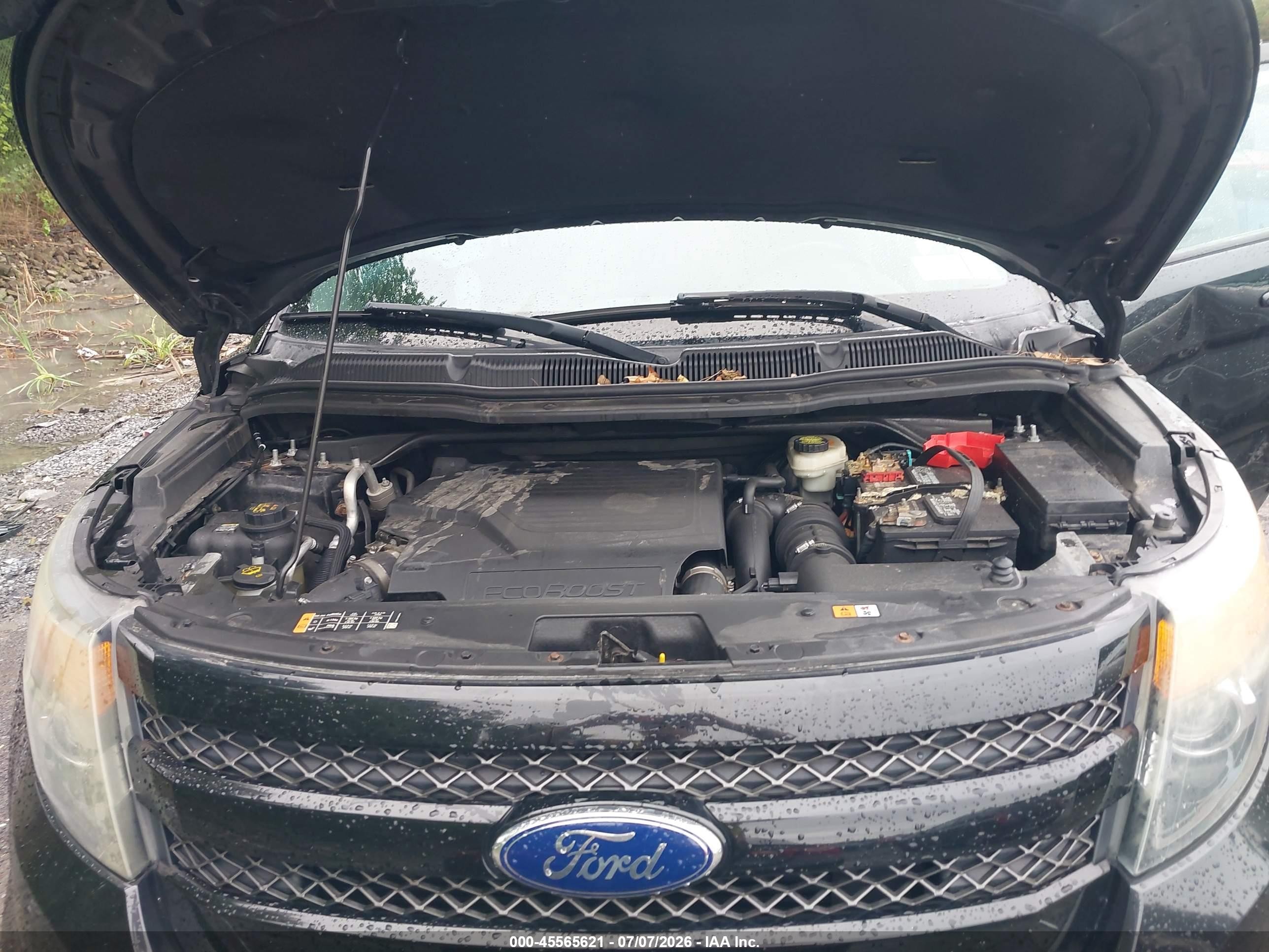 2015 Ford Explorer Sport Черный vin: 1FM5K8GTXFGA00825