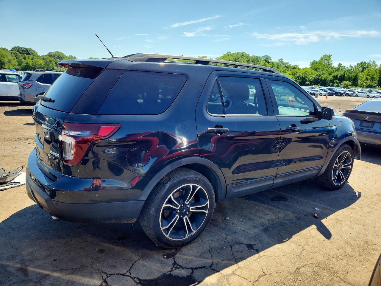 2015 Ford Explorer Sport Black vin: 1FM5K8GTXFGA24008