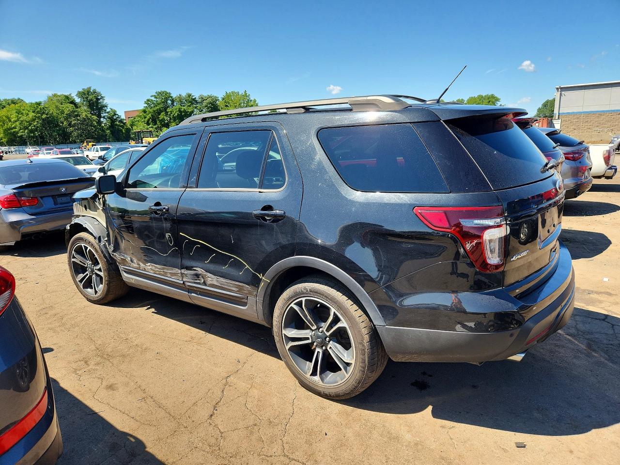 2015 Ford Explorer Sport Black vin: 1FM5K8GTXFGA24008