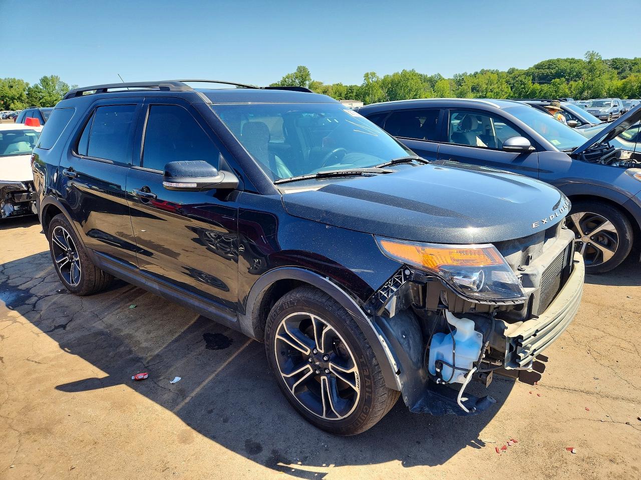 2015 Ford Explorer Sport Black vin: 1FM5K8GTXFGA24008