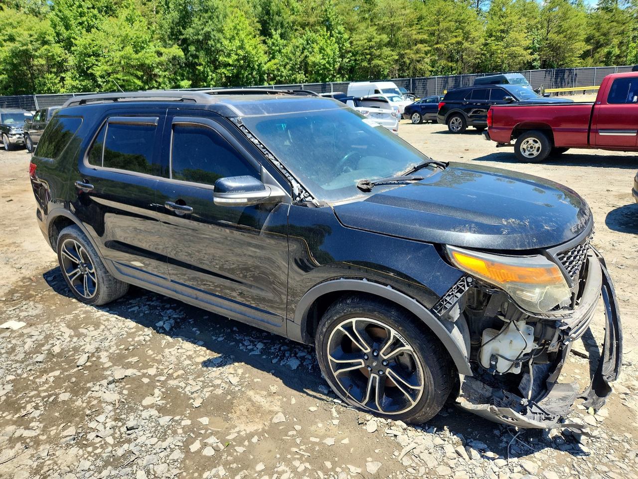 2015 Ford Explorer Sport Black vin: 1FM5K8GTXFGA32724