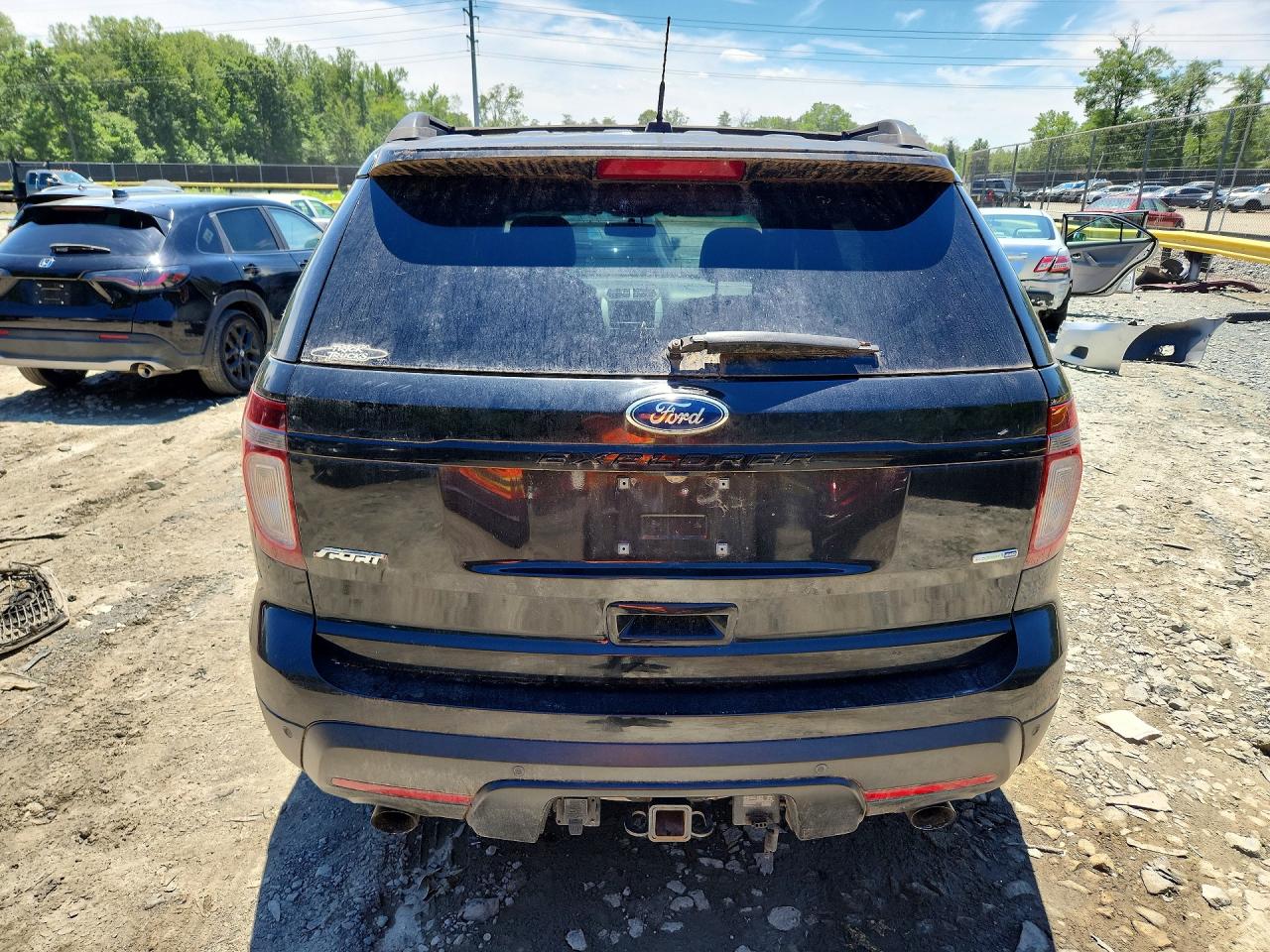 2015 Ford Explorer Sport Black vin: 1FM5K8GTXFGA32724
