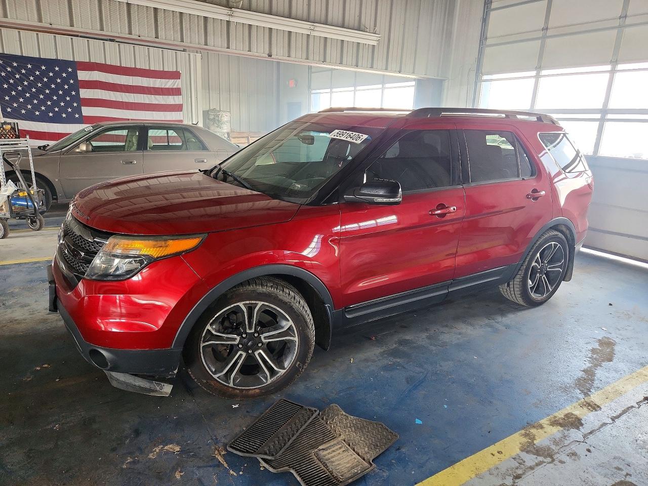 2015 Ford Explorer Sport Red vin: 1FM5K8GTXFGA52634