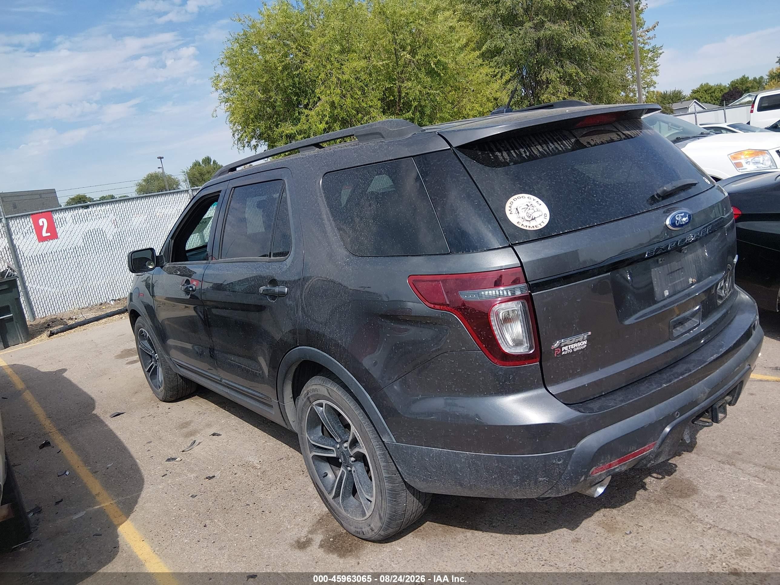 2015 Ford Explorer Sport Black vin: 1FM5K8GTXFGA54836