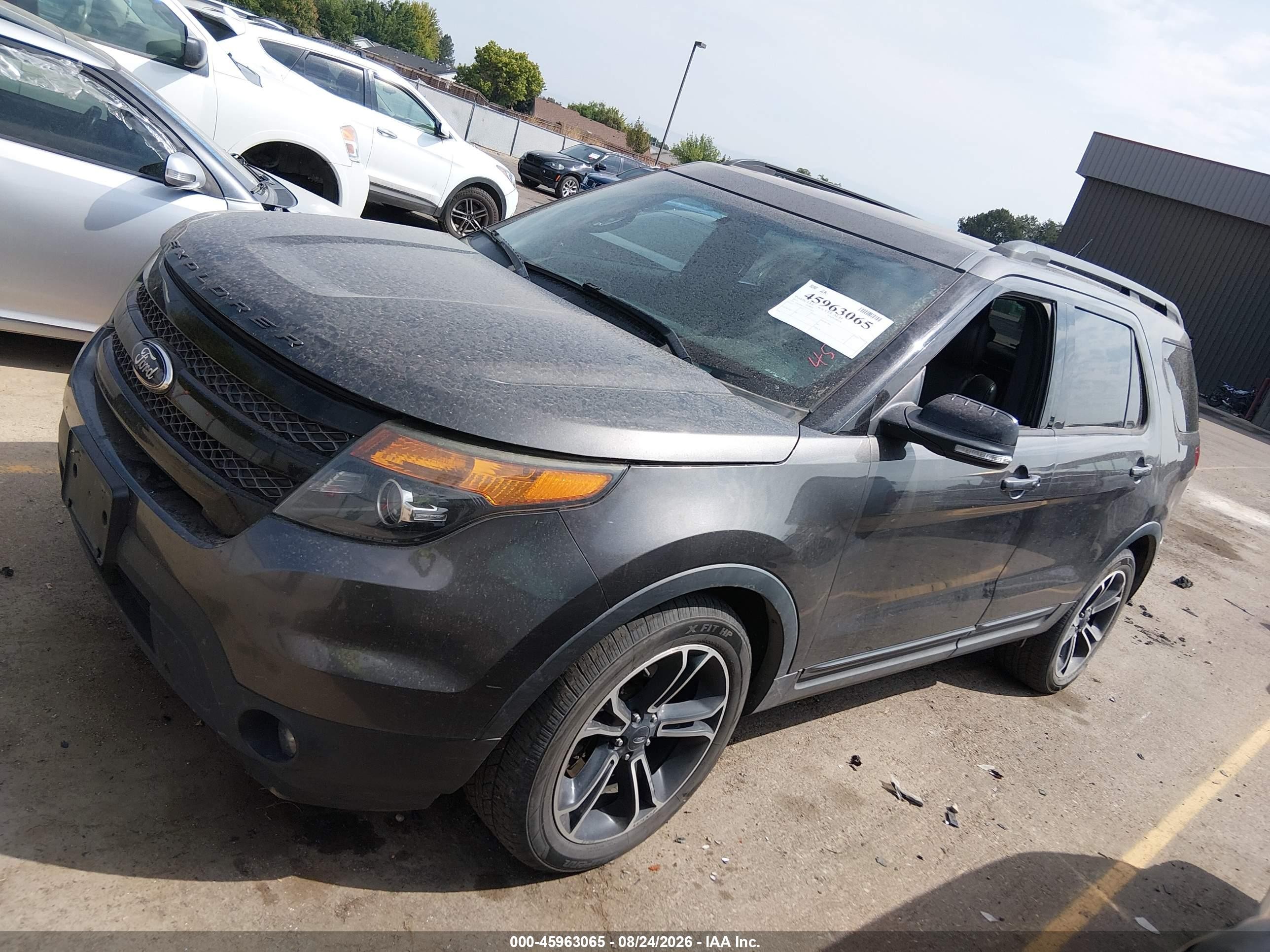 2015 Ford Explorer Sport Black vin: 1FM5K8GTXFGA54836