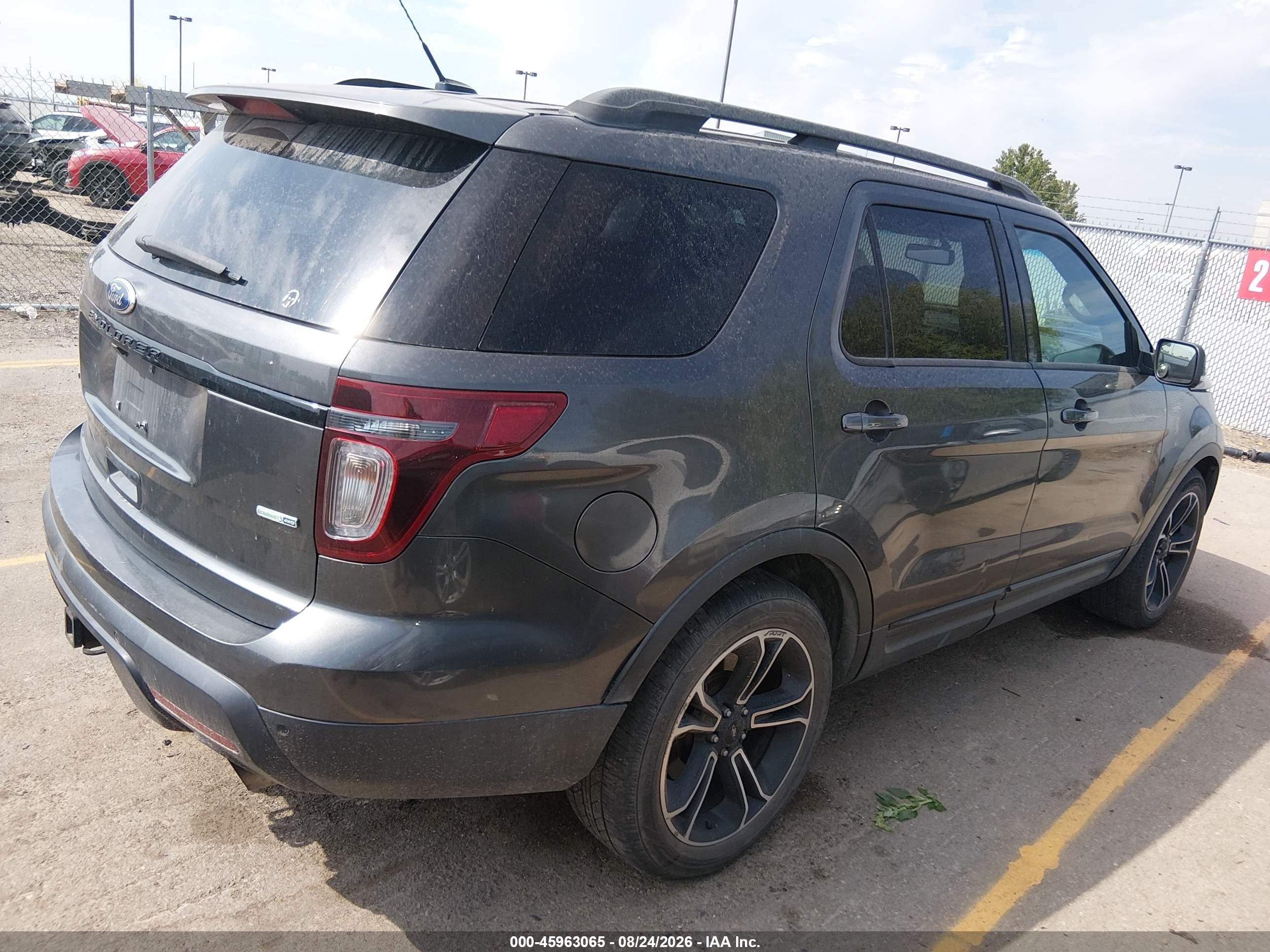 2015 Ford Explorer Sport Black vin: 1FM5K8GTXFGA54836