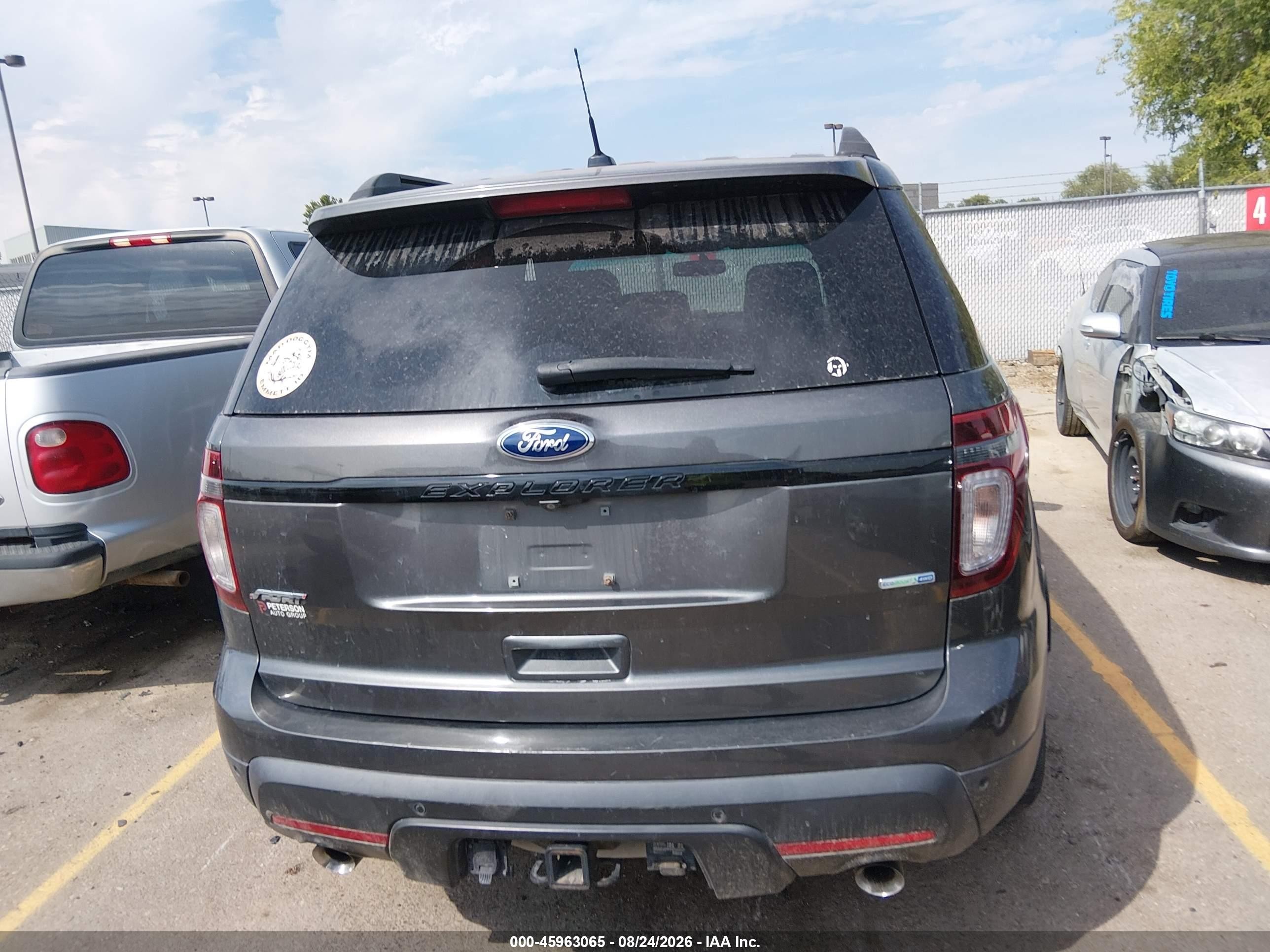 2015 Ford Explorer Sport Black vin: 1FM5K8GTXFGA54836